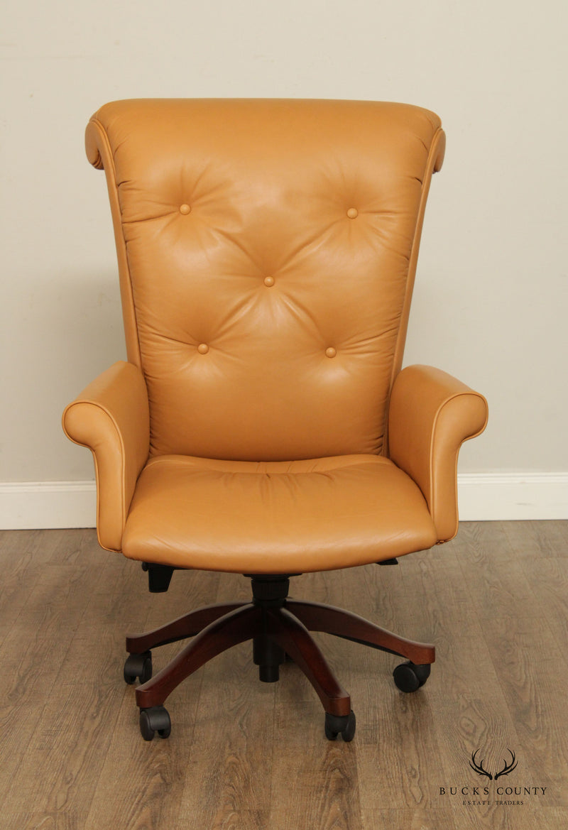Leathercraft Tufted Leather Executive Office Armchair (I)