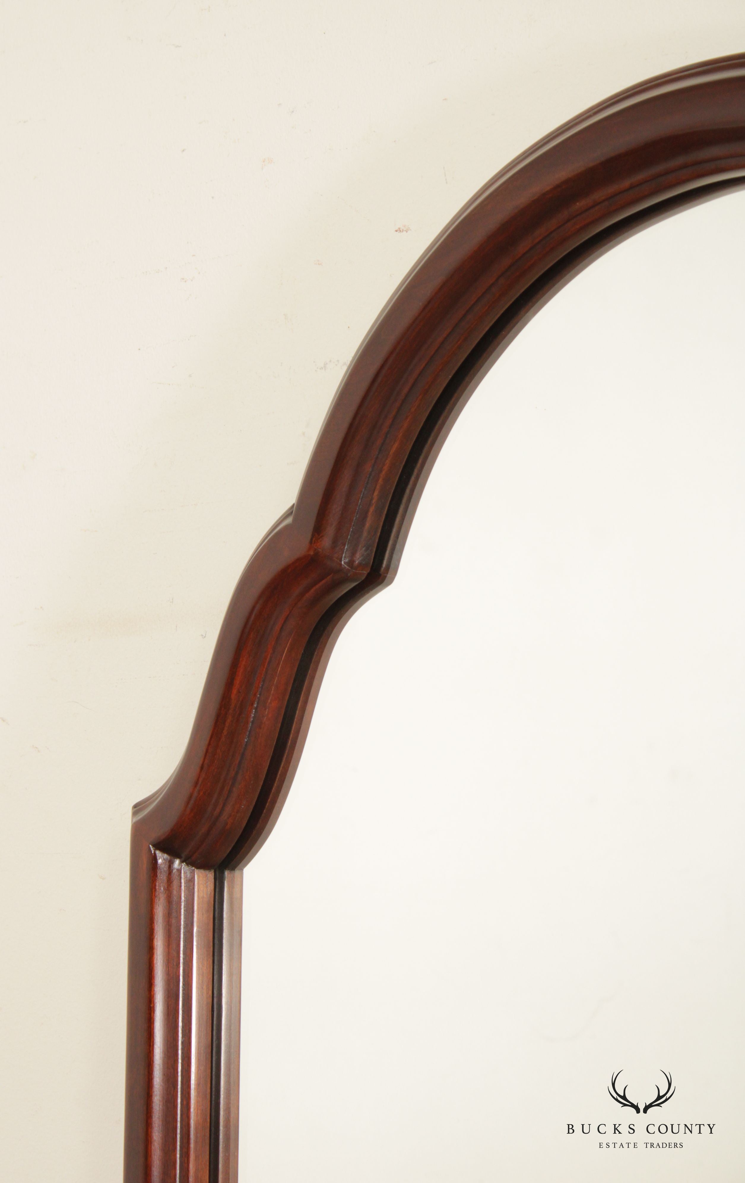 Queen Anne Style Mahogany Wall Mirror