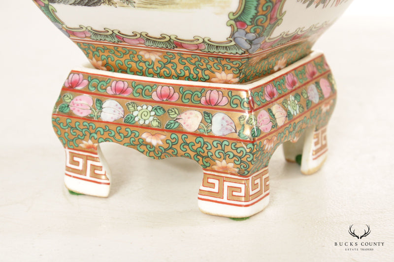 Chinese Export Famille Rose Pair Porcelain Vases