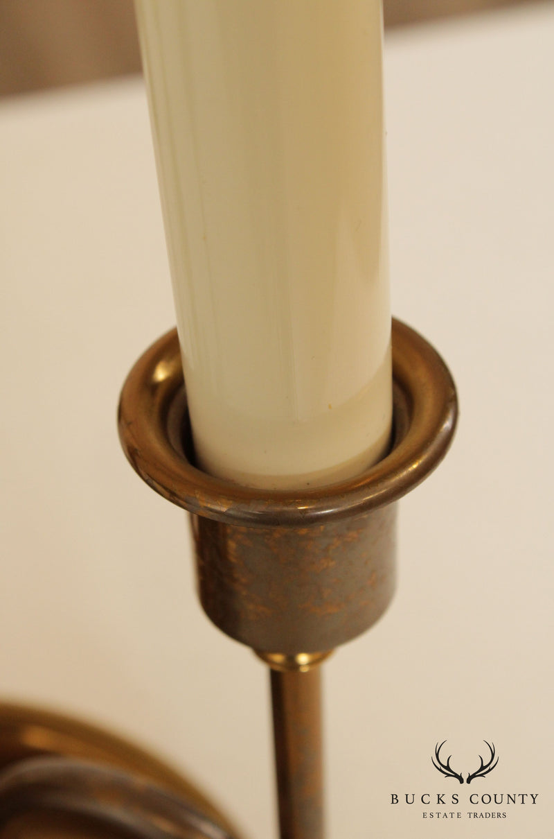 Vintage Brass French Bouillotte Table Lamp