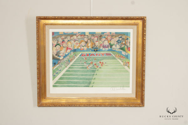 Robert Cenedella Signed Framed Lithograph, 'The Giants'
