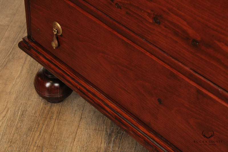 Stephen Von Hohen William And Mary Style Pine Chest Of Drawers