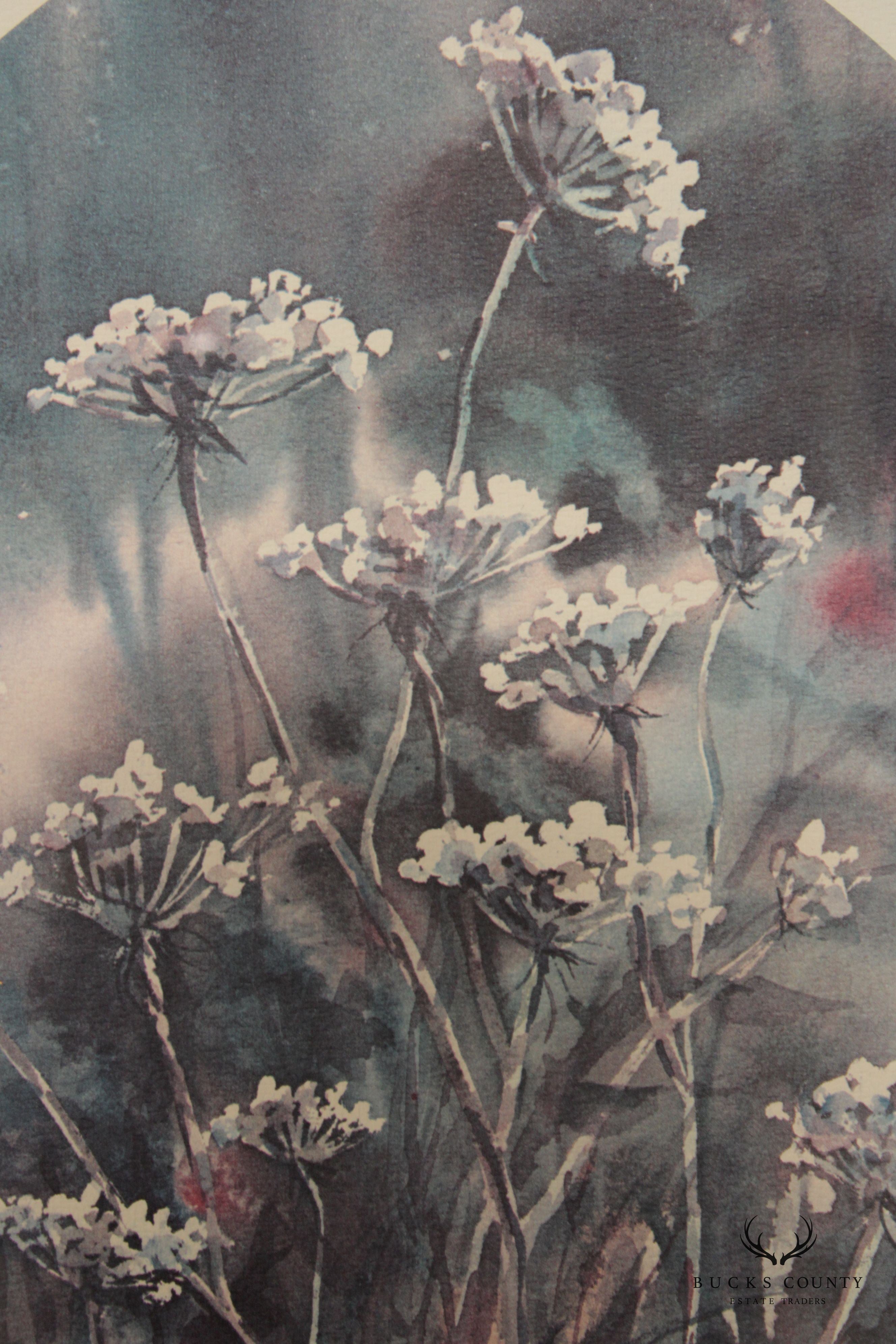 Sandra Giangiulio 'English Cow-Parsley' Watercolor Lithograph Print