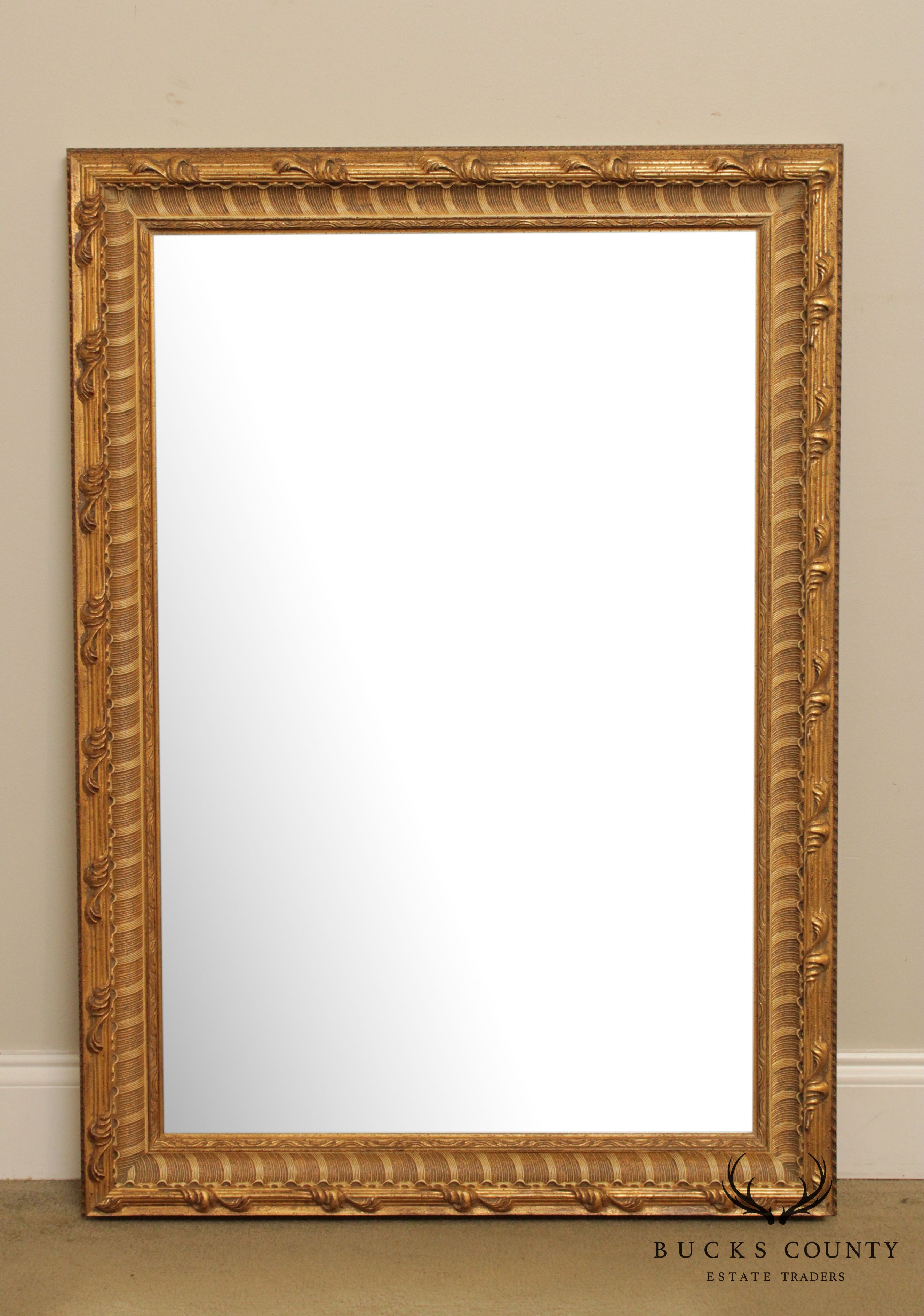 Windsor Art, Gilt Frame 42 inch X 30 inch Beveled Wall Mirror