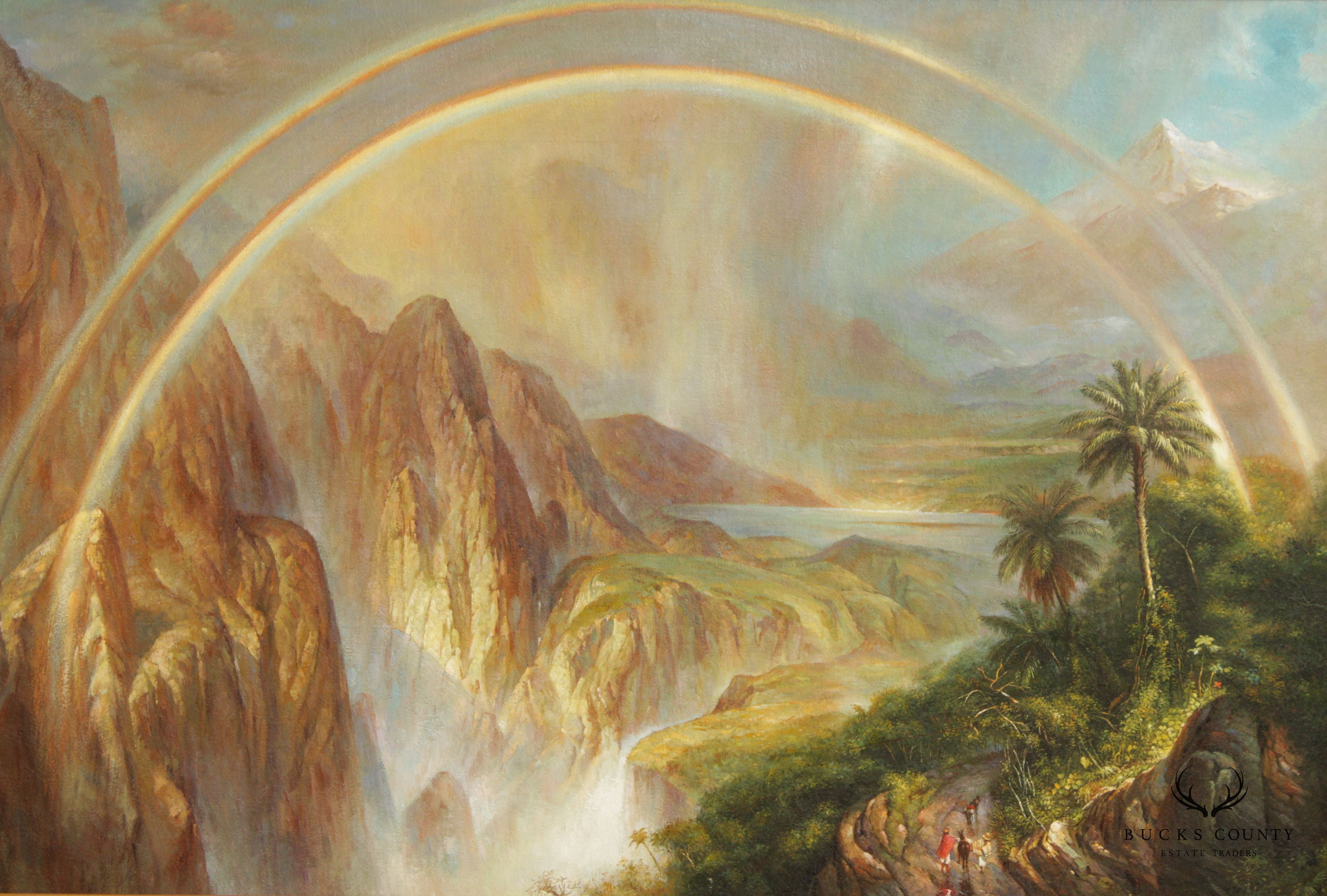 Vintage 'Rainy Season in the Tropics' Large Framed Art Print, After Frederic Edwin Church