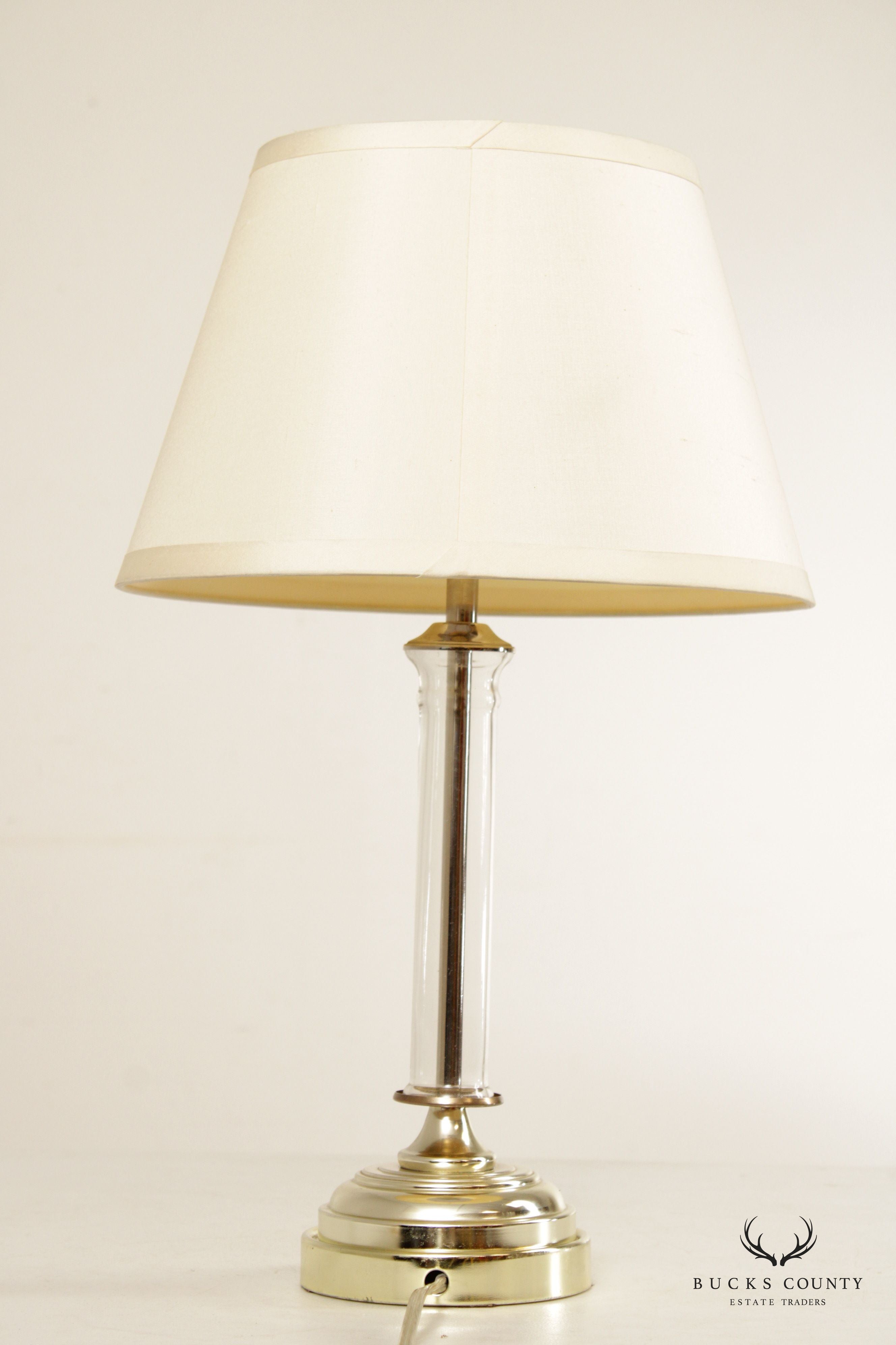 Restoration Hardware Glass Column Table Lamp