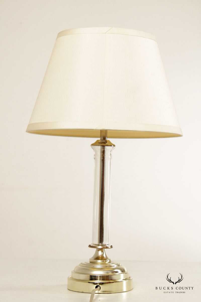 Restoration Hardware Glass Column Table Lamp