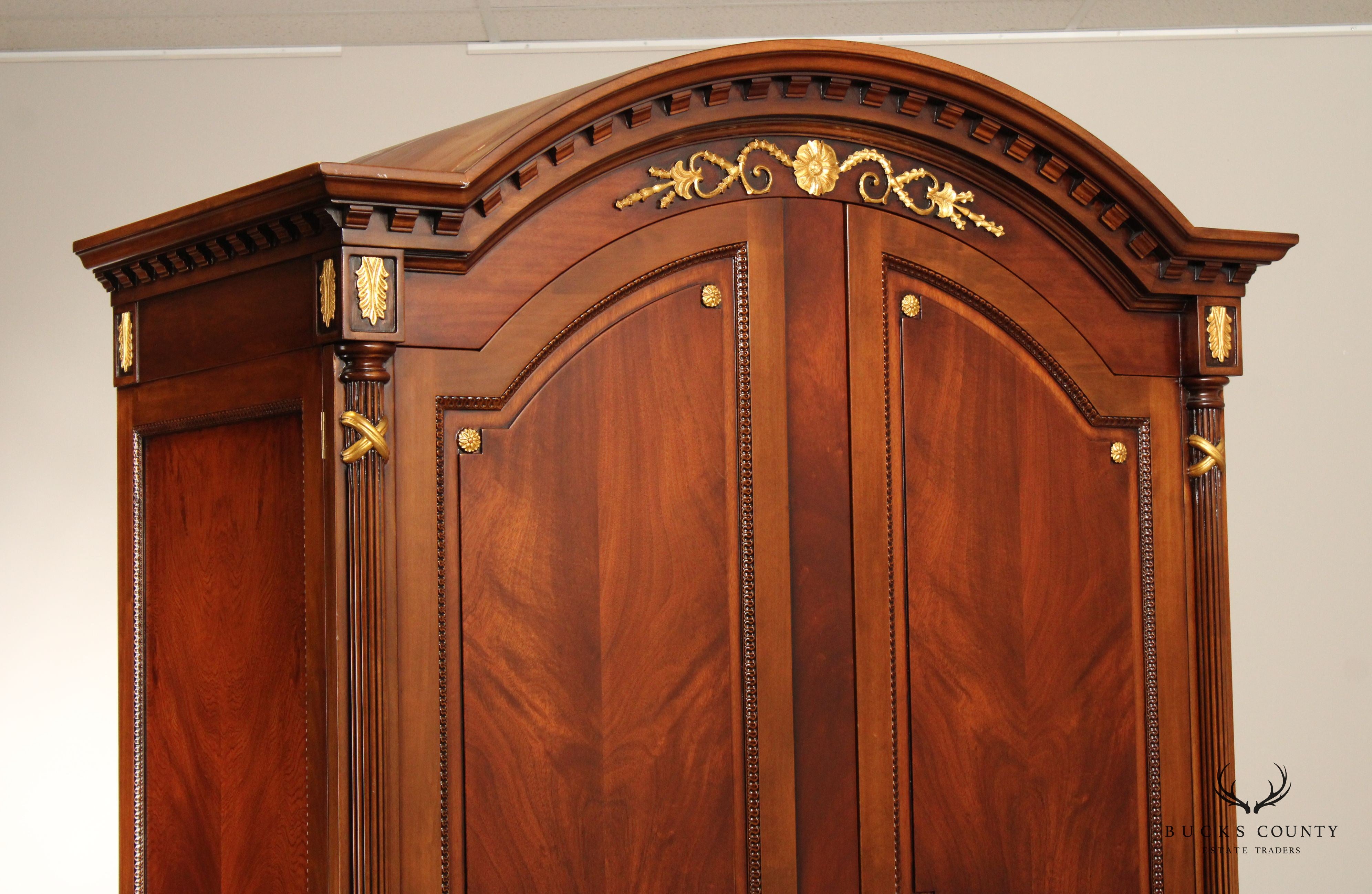 Francesco Molon Louis XVI Style Mahogany Armoire