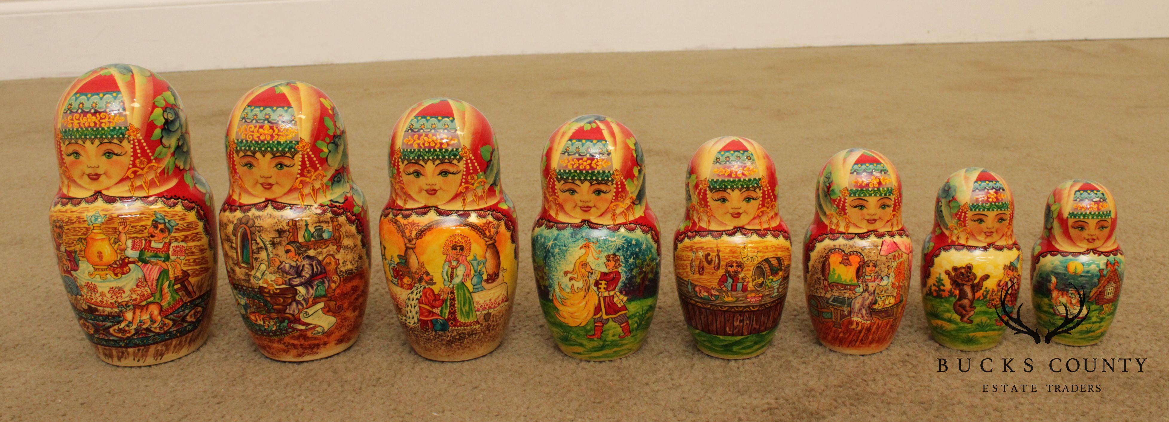 Russian Nesting Dolls 29 Pieces Artist Signed