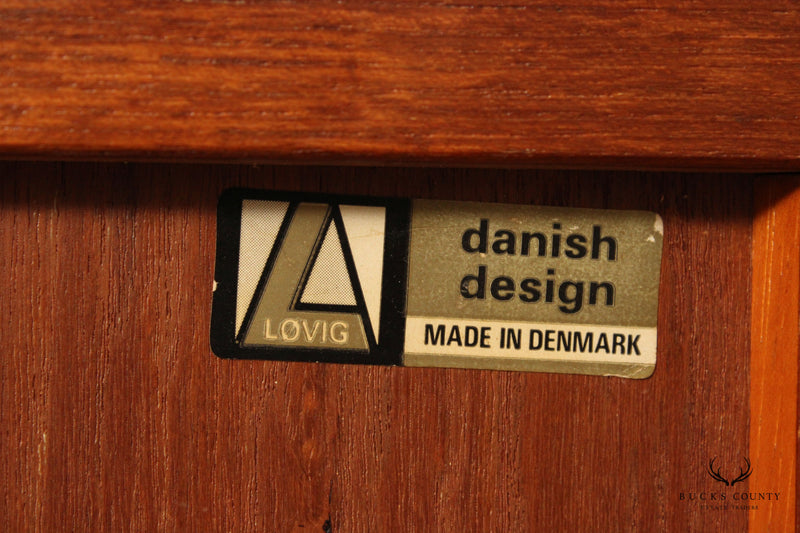 Lovig Danish Modern Teak Sideboard and Hutch