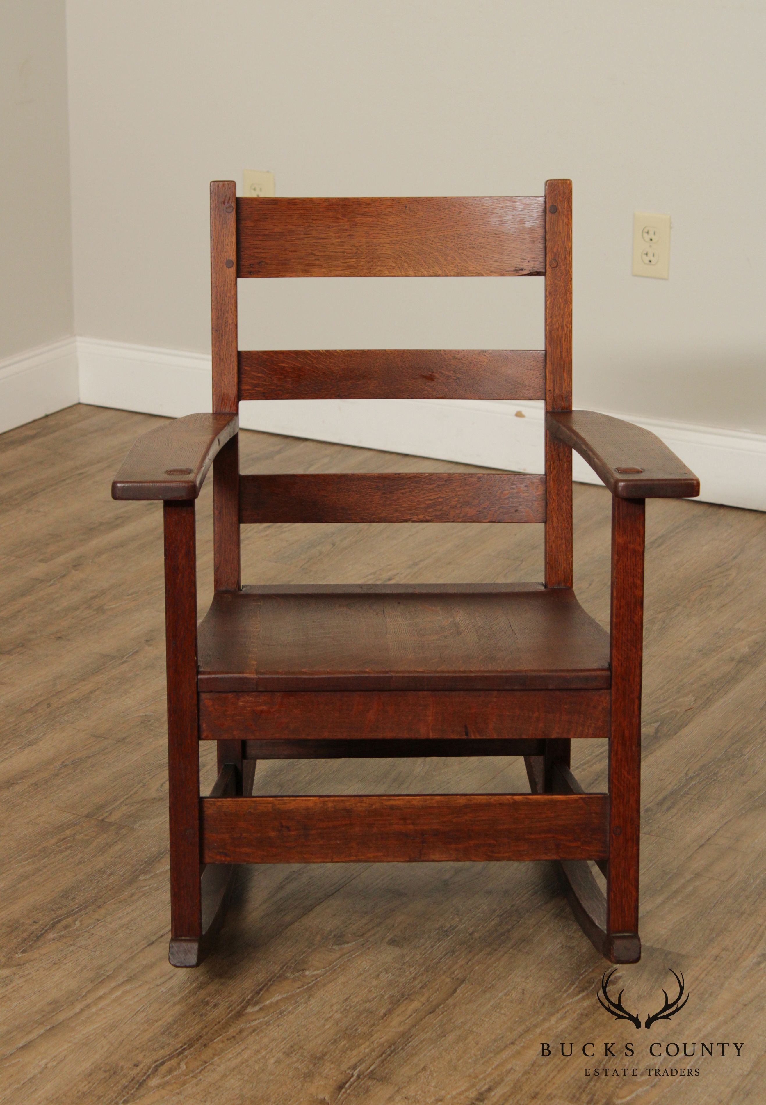 L. & J. G. Stickley Antique Mission Oak Rocker