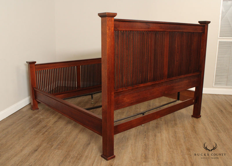 STICKLEY MISSION COLLECTION KING SIZE OAK PRAIRIE BED