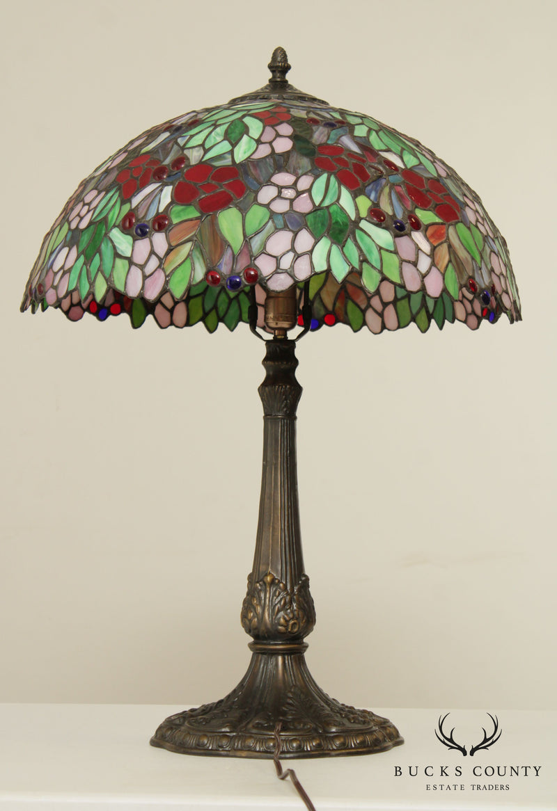 Vintage Wescal Art Nouveau Style Art Glass Lamp