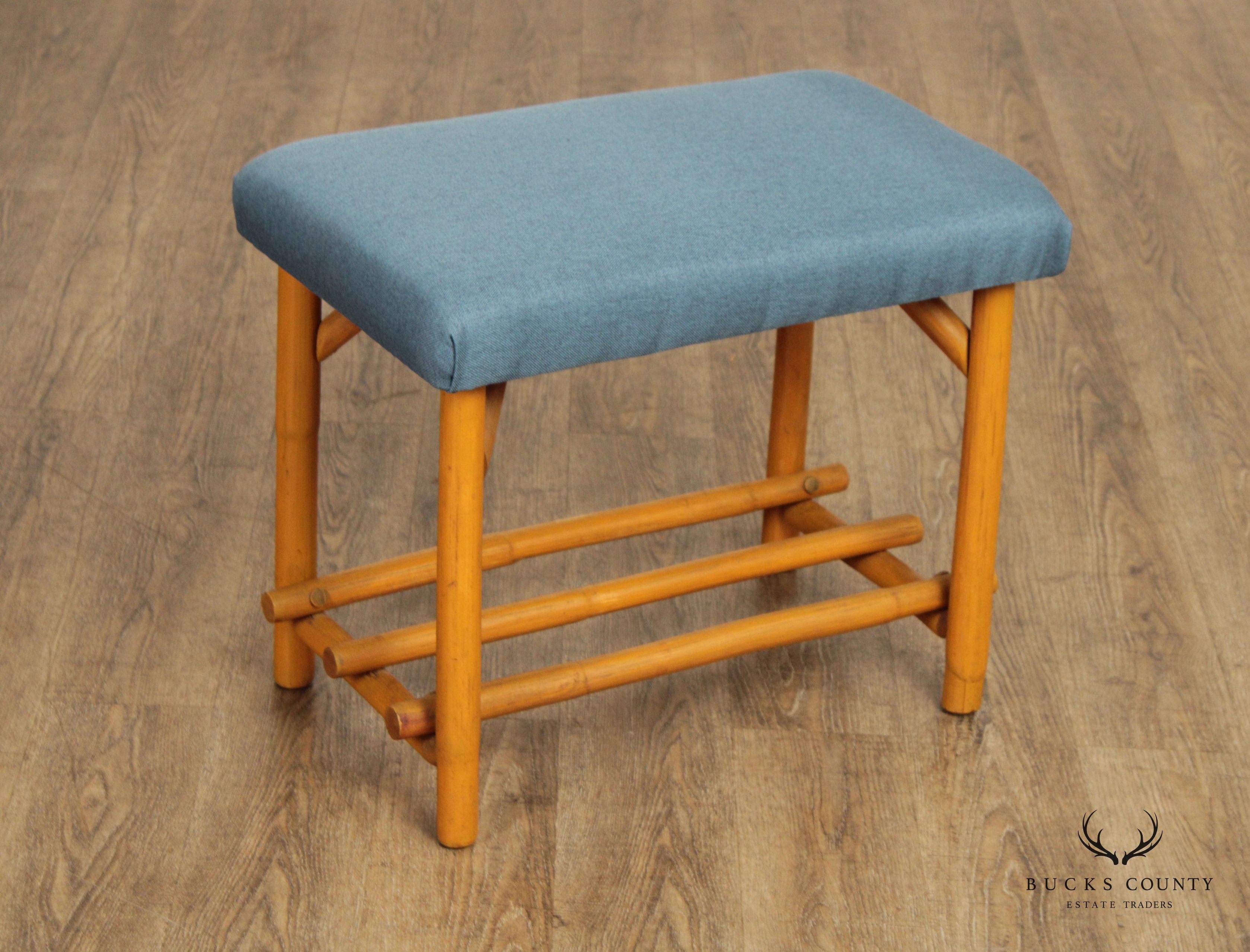 Vintage Bamboo Bench or Stool