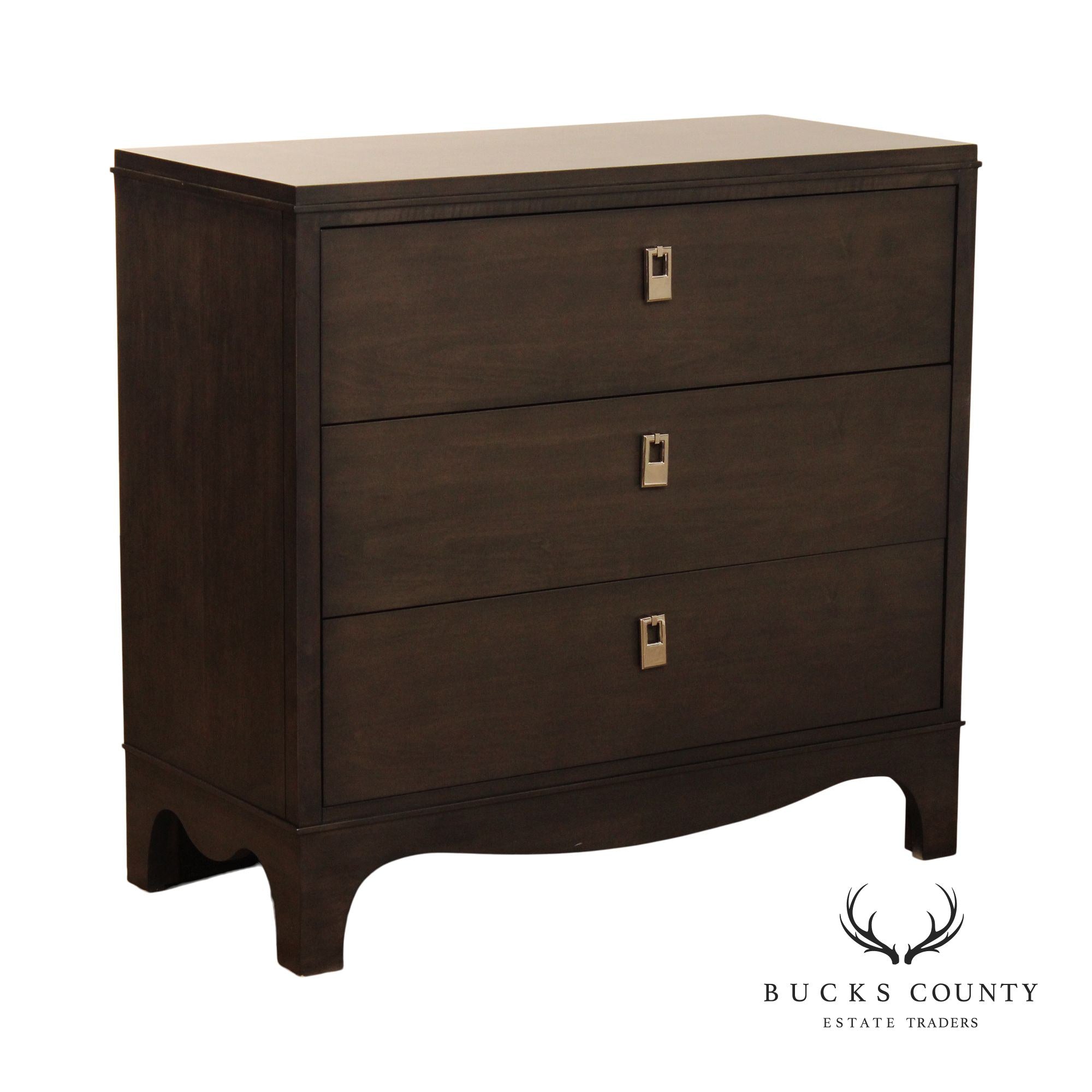 Contemporary Ebony-Finished Chest of Drawers