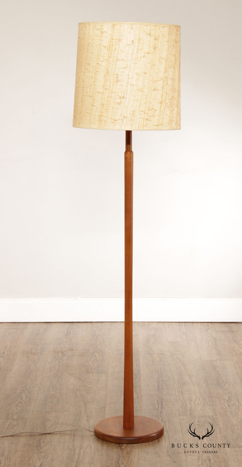 Mid Century Modern Walnut Floor Lamp