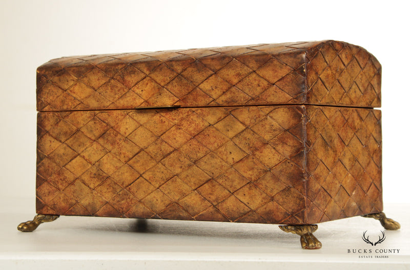 Maitland Smith Regency Style Leather Box