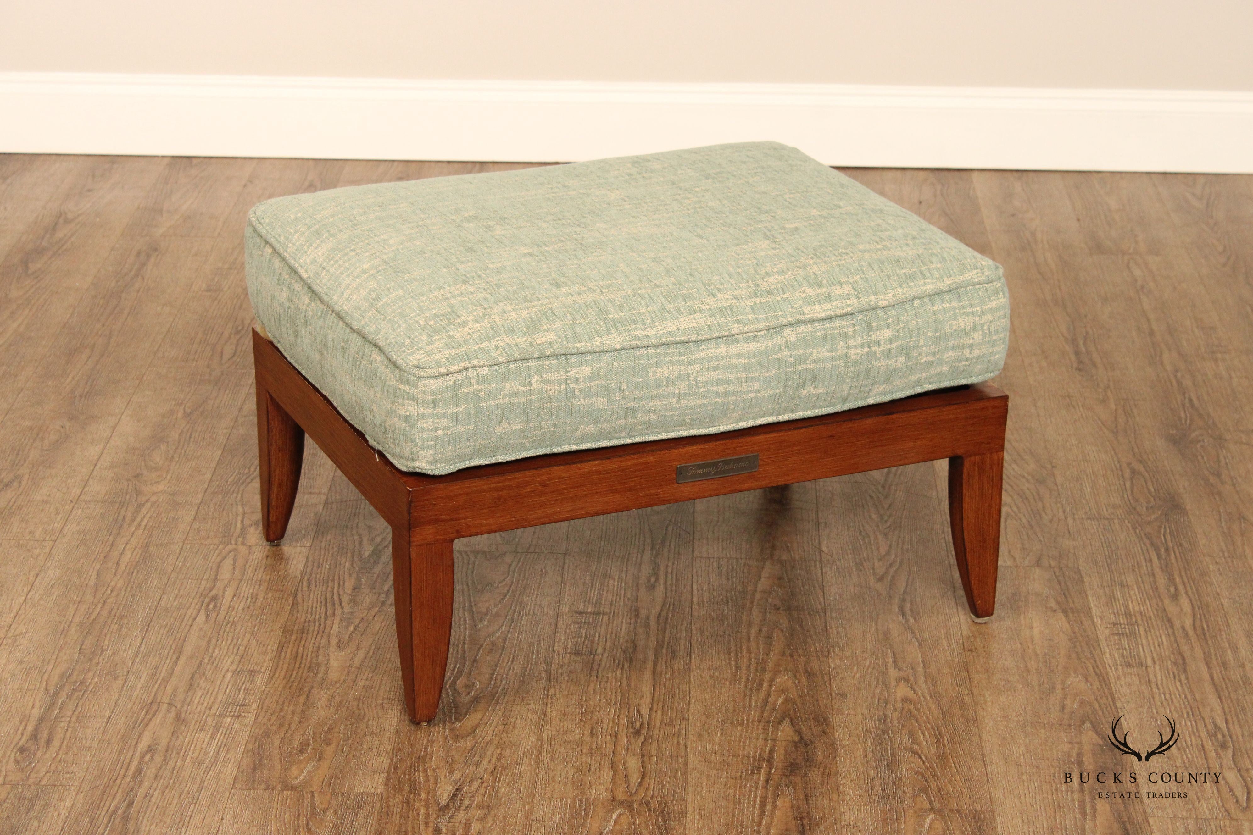 Tommy Bahama Outdoor Patio Faux Wood Ottoman