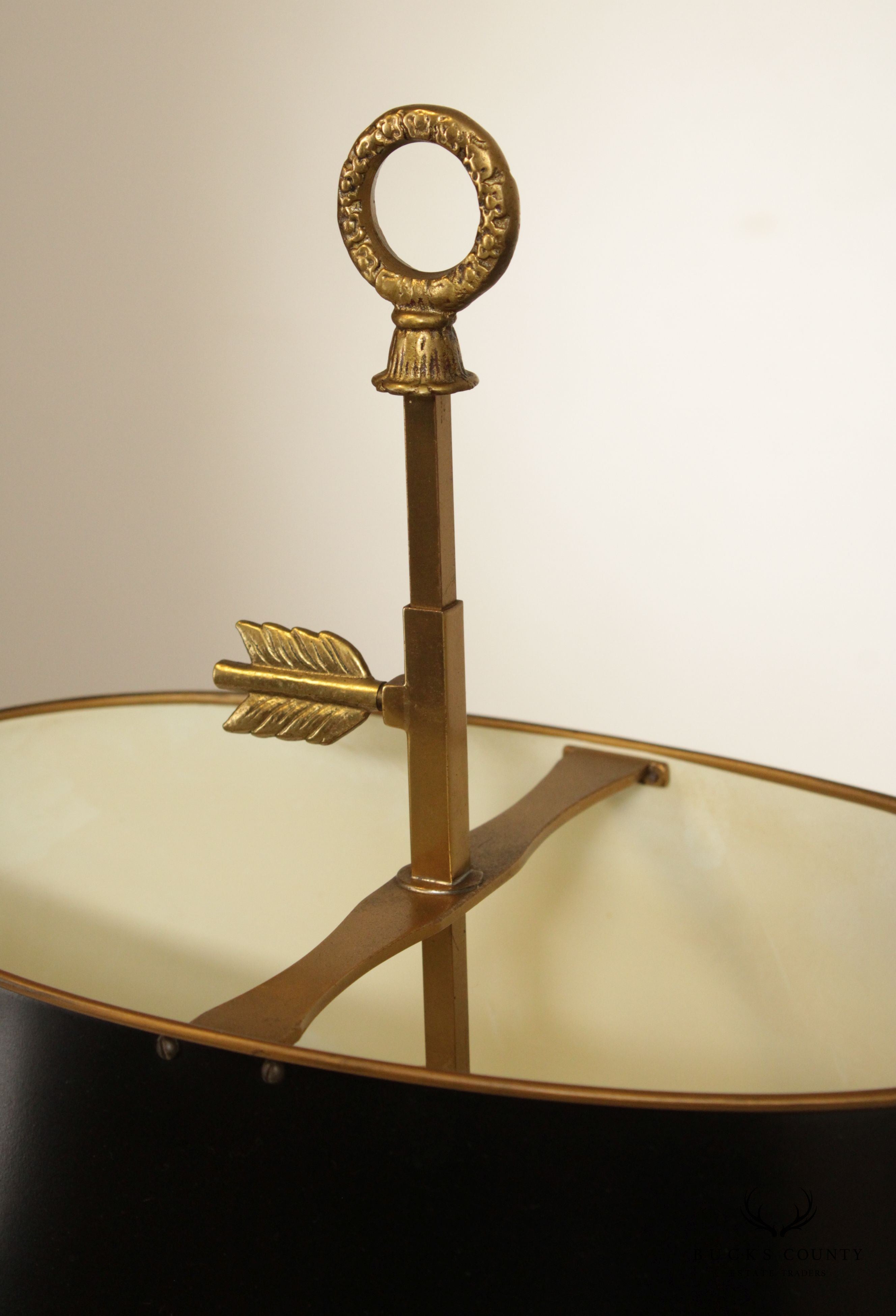 French Regency Style Brass Bouillotte Table Lamp