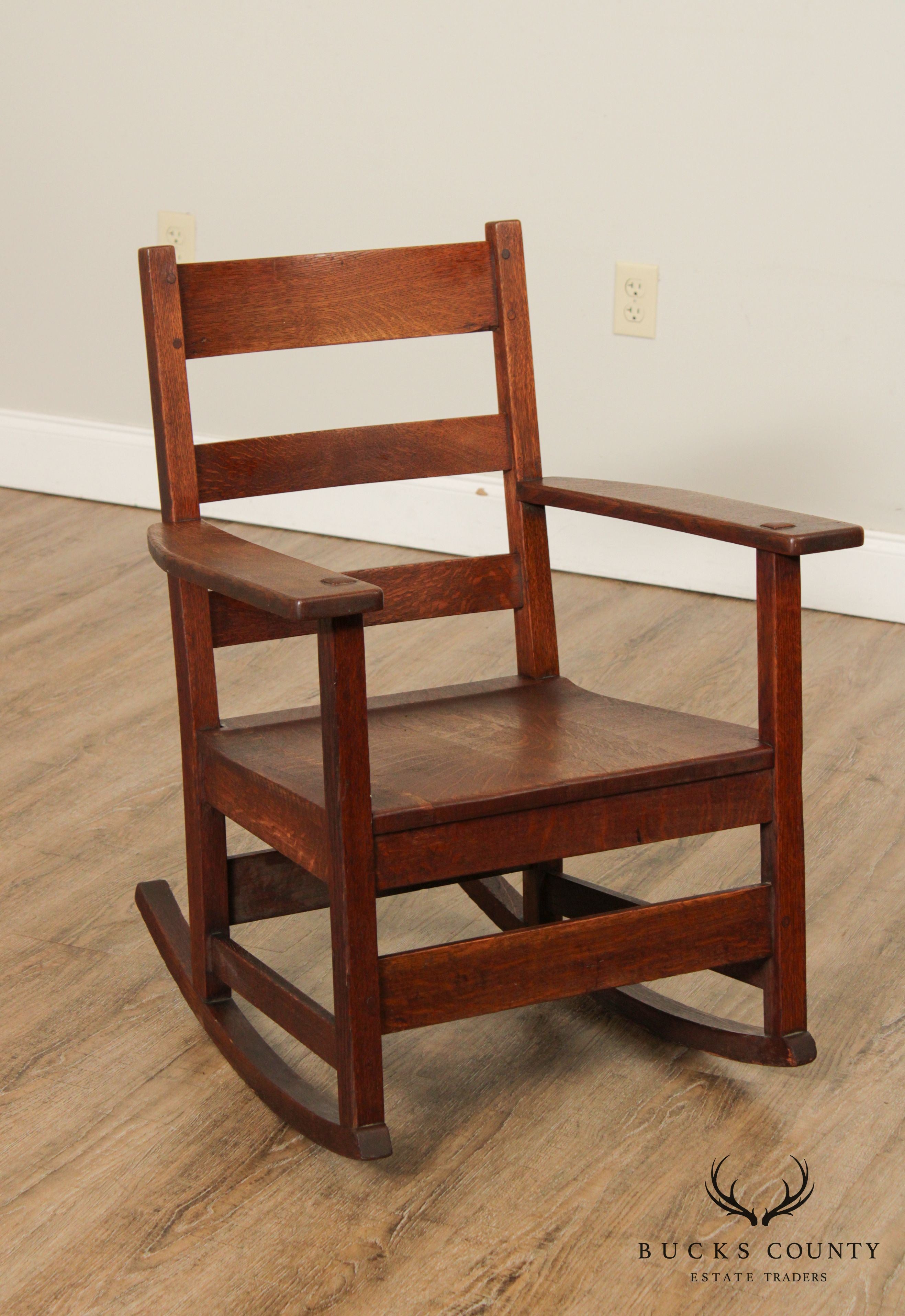 L. & J. G. Stickley Antique Mission Oak Rocker