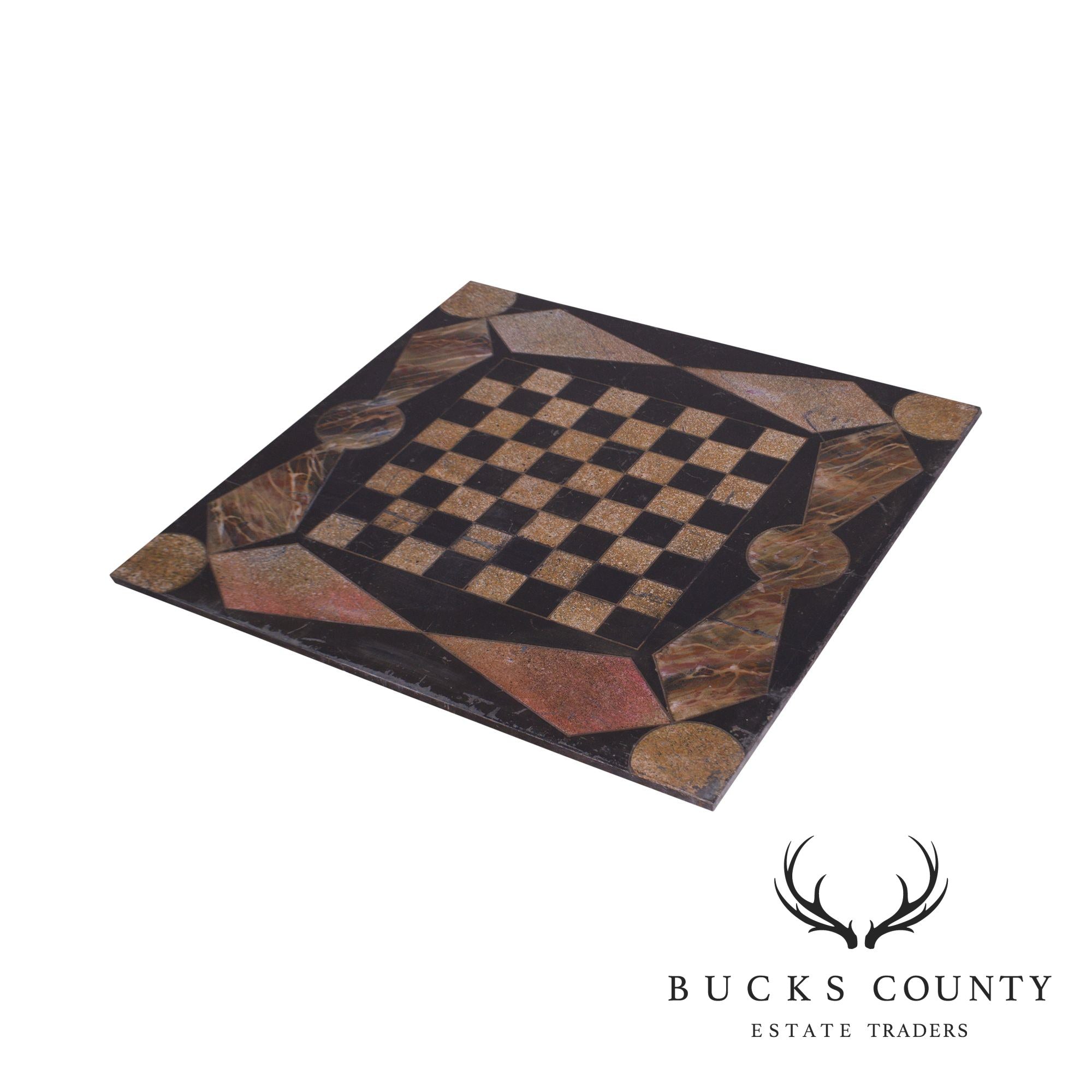 Antique Slate Chess Game Board (A) – Bucks County Estate Traders