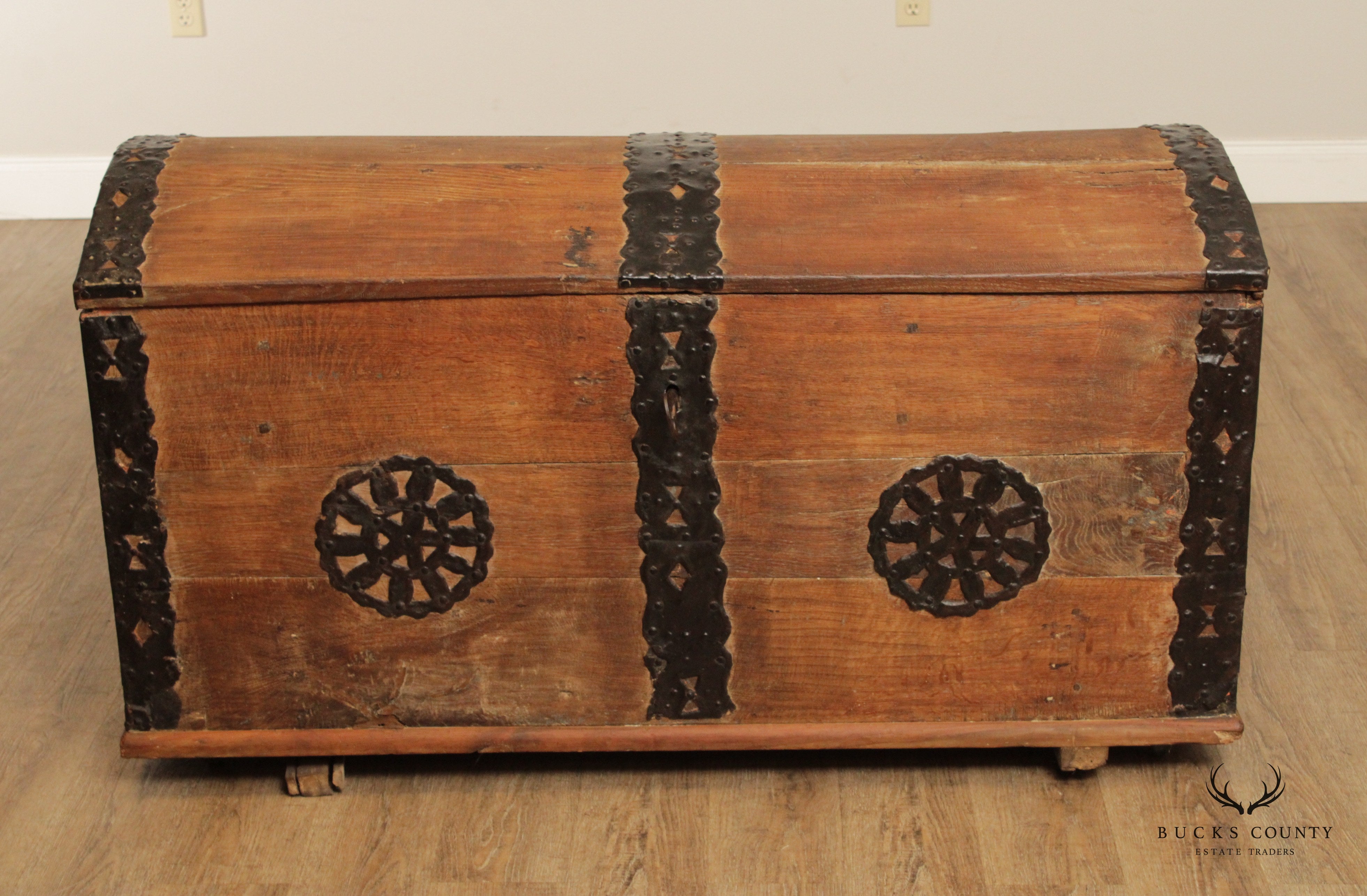 18th Century Antique Teak Blanket Chest or Trunk