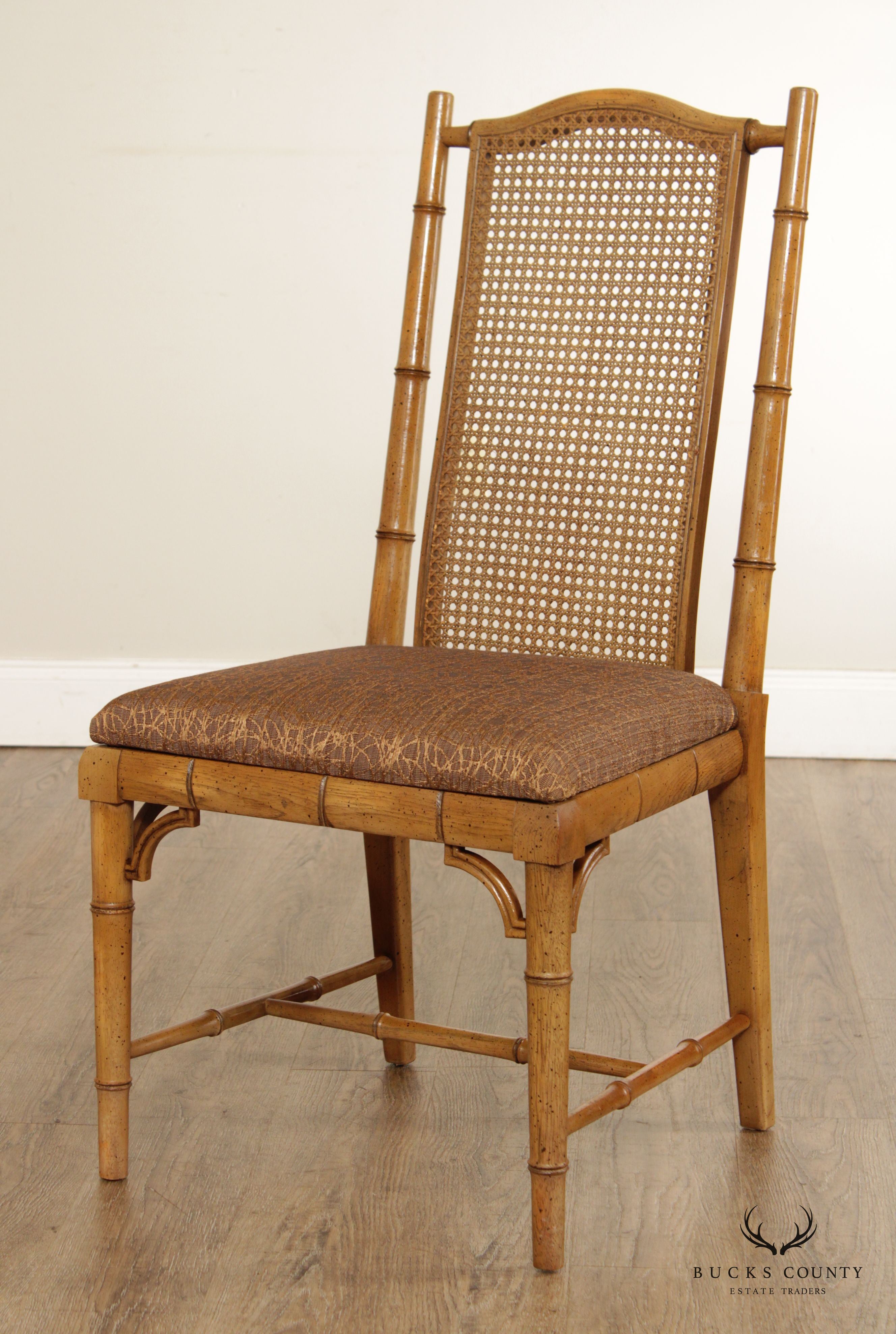 Century Furniture VIntage Faux Bamboo Side Chair