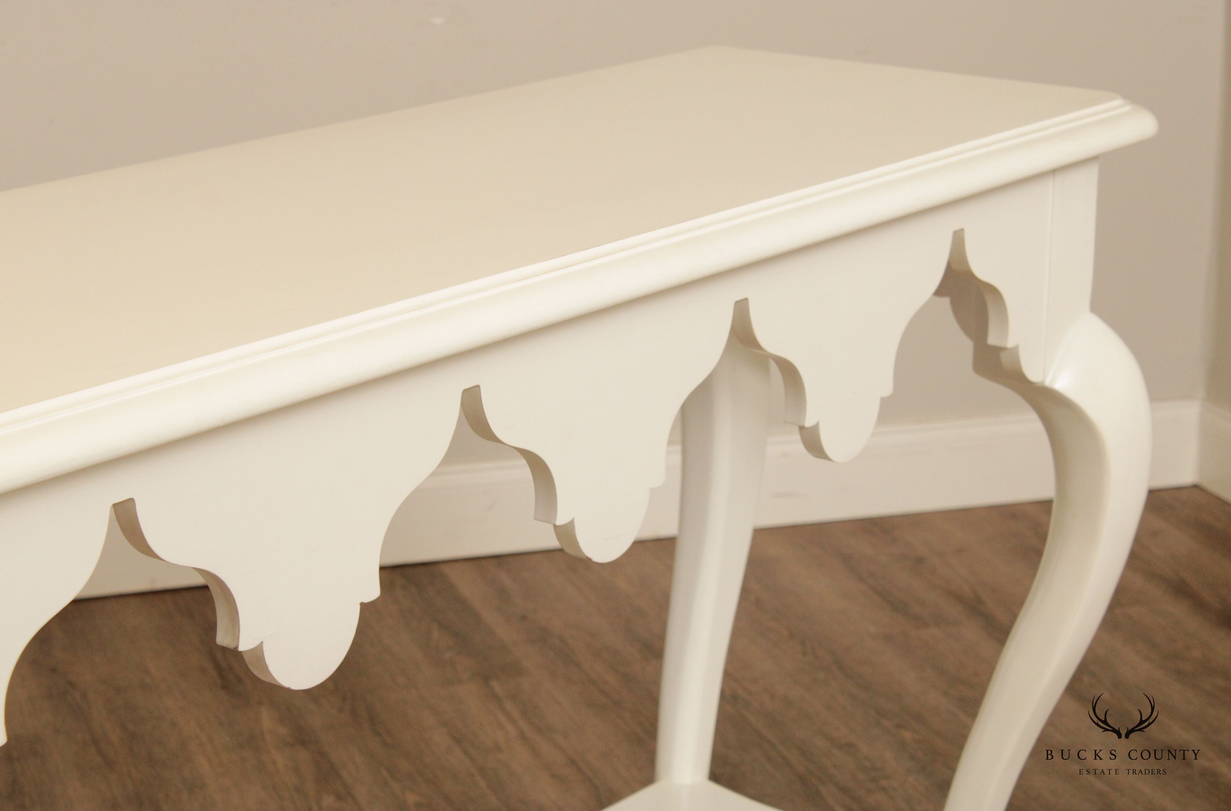 Tommy Bahama 'Gunners Reef' White Painted Two Tier Console Table