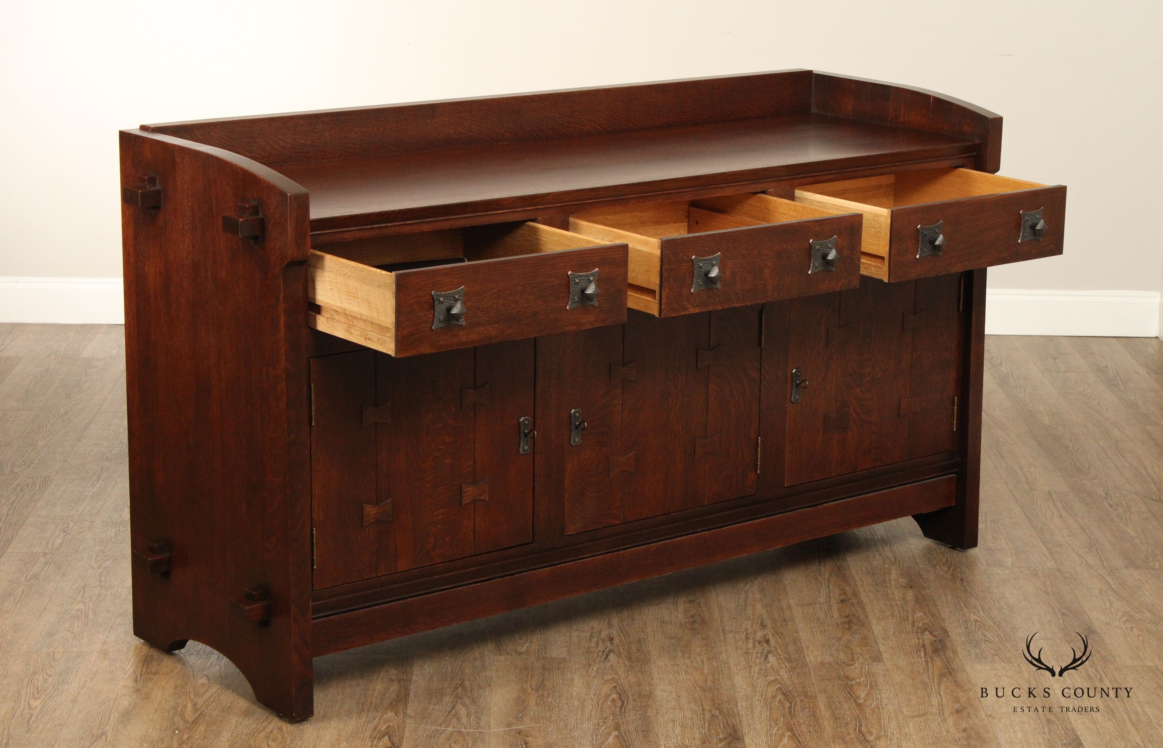 Stickley Mission Collection Oak TV Sideboard, Model 89-1901