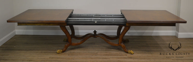 Ferguson Copeland Regency Style Large Burl Wood Blenheim Dining Table