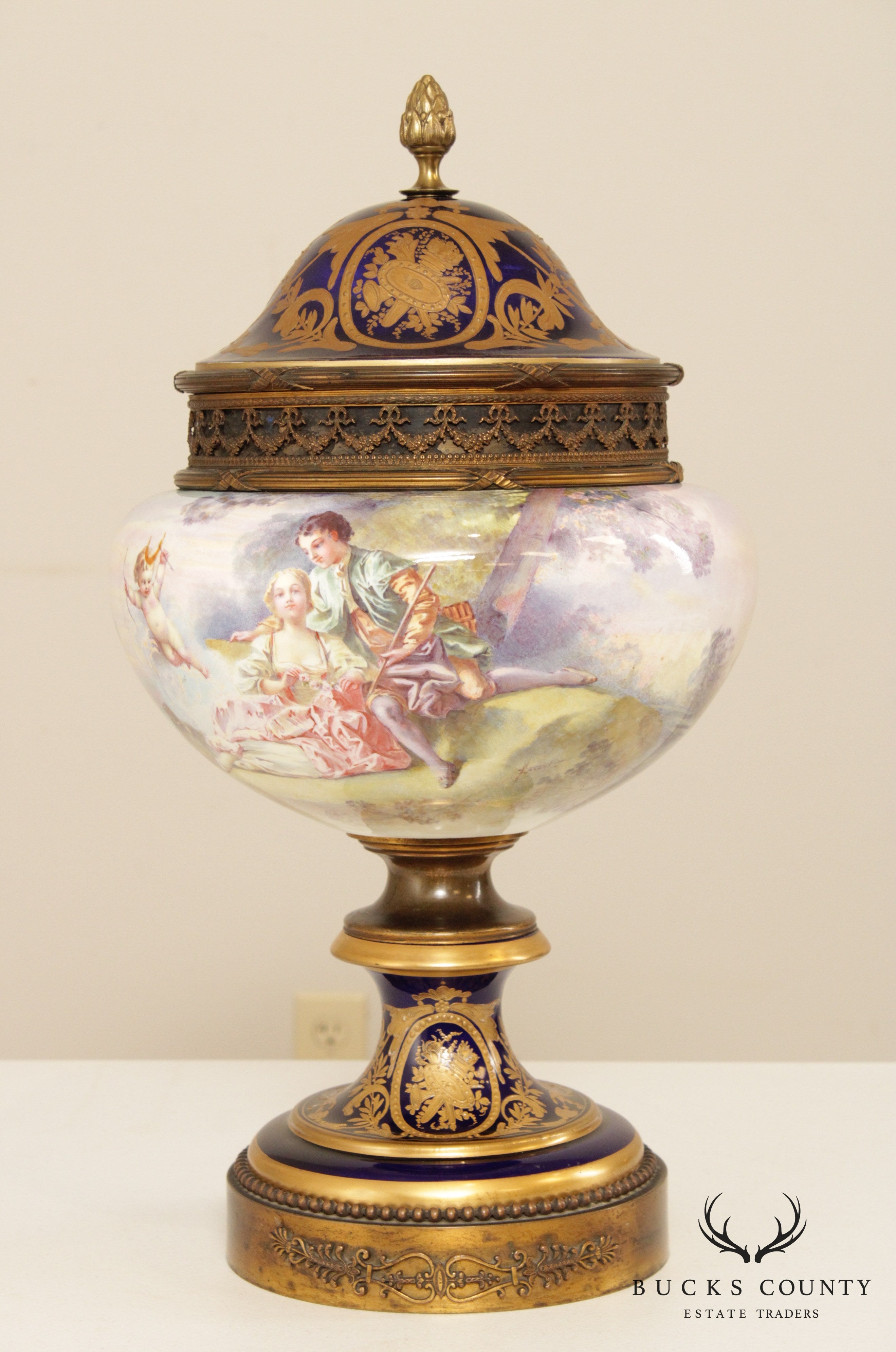 Antique French Sèvres Porcelain Urn