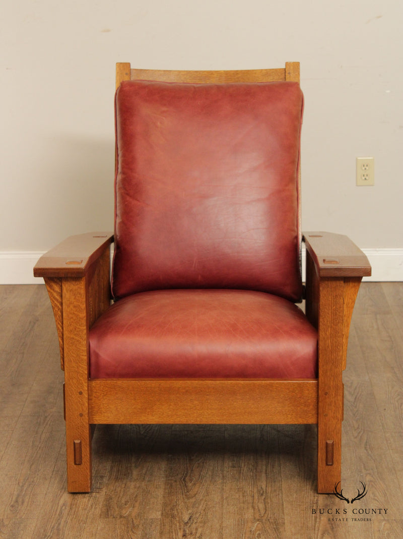 Stickley Mission Collection Oak Spindle Morris Chair