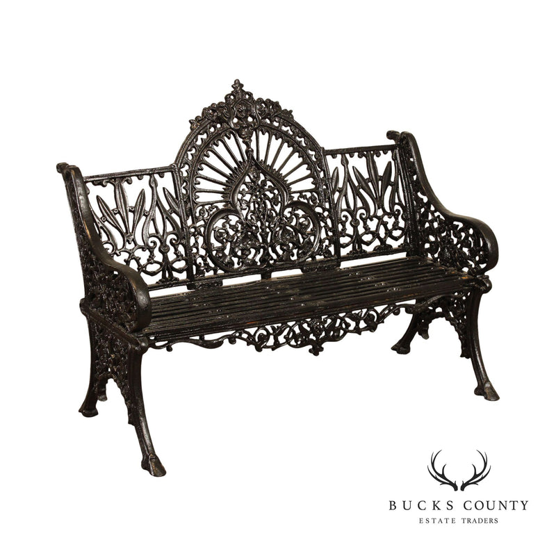Victorian Style Quality Cast Iron Outdoor Garden Bench
