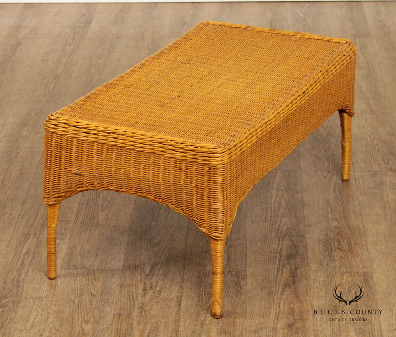 The Company Store Wicker Coffee Table