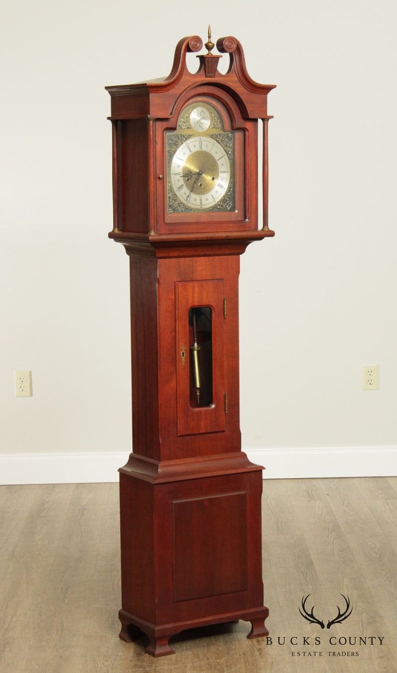 Daneker Vintage Mahogany Grandmother Floor Clock, Style G66