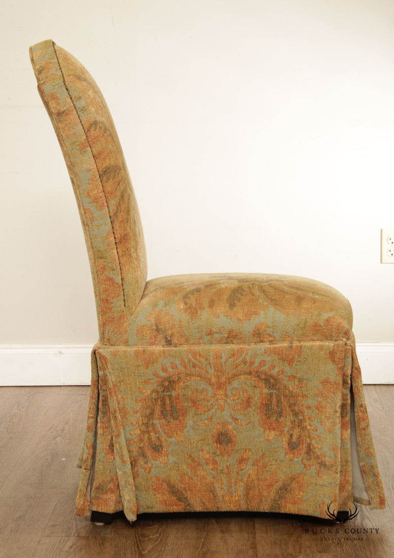 Design Master Pair of 'Chandler' Skirted Side Chairs