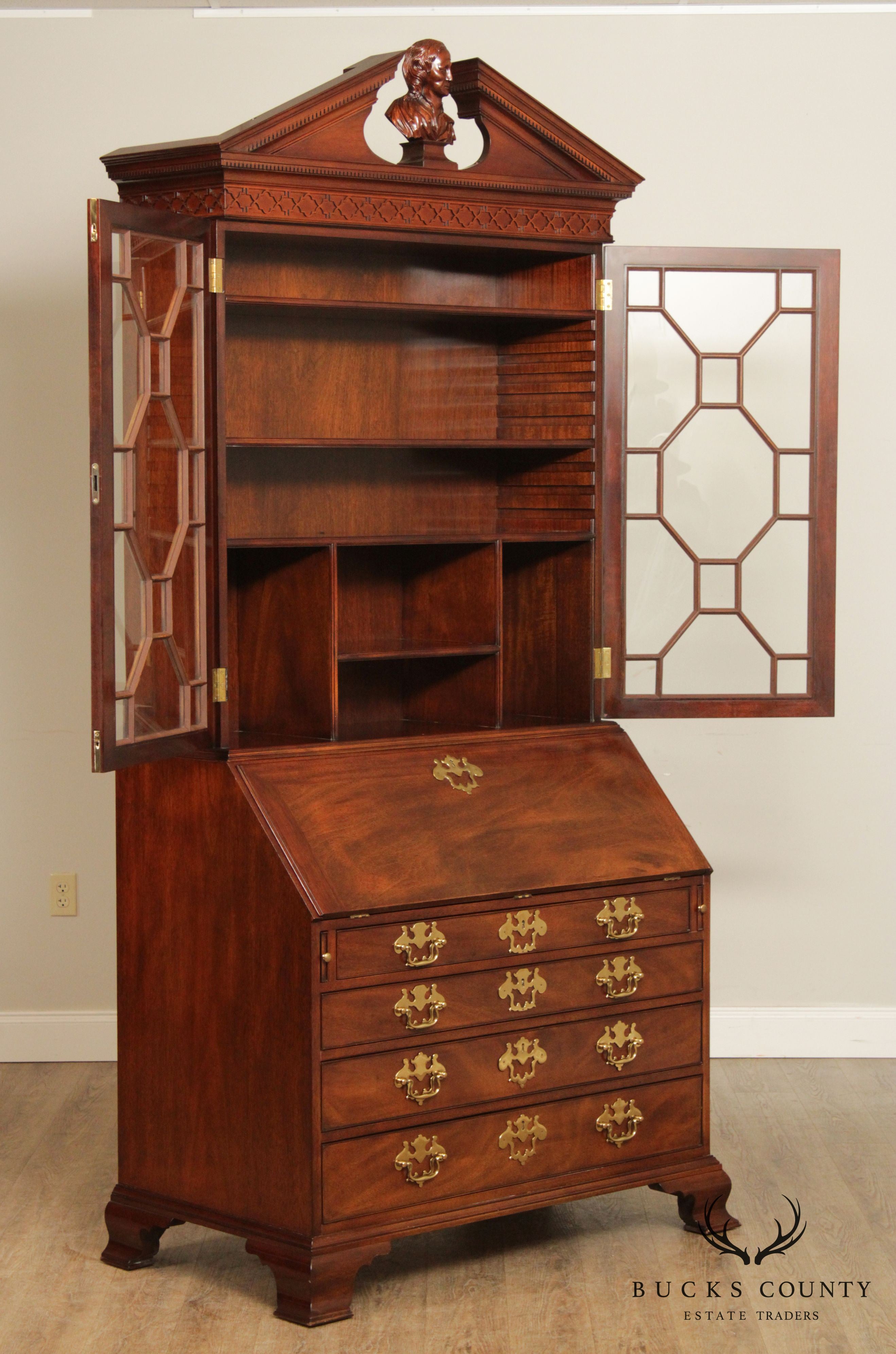 Kindel National Trust for Historic Preservation Collection Mahogany Secretary Desk