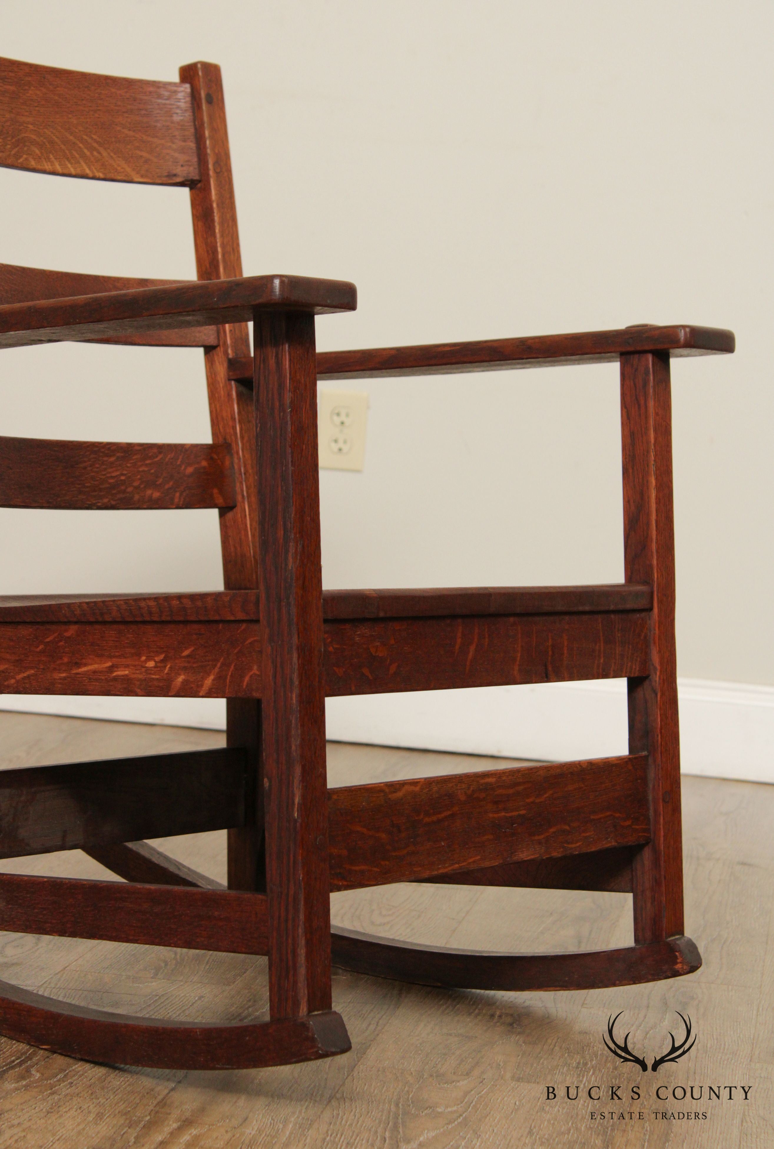 L. & J. G. Stickley Antique Mission Oak Rocker