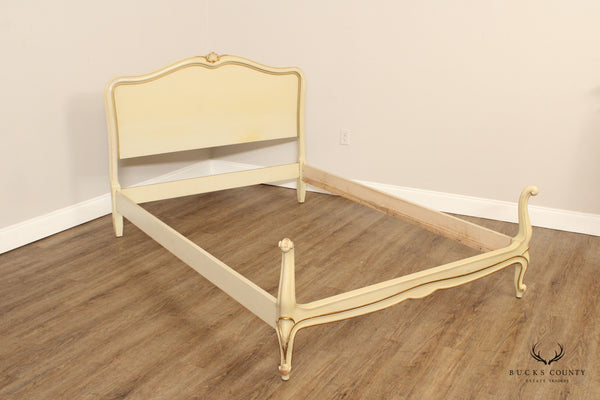 Drexel 'Touraine' French Provincial Style Painted Full-Size Bed Frame