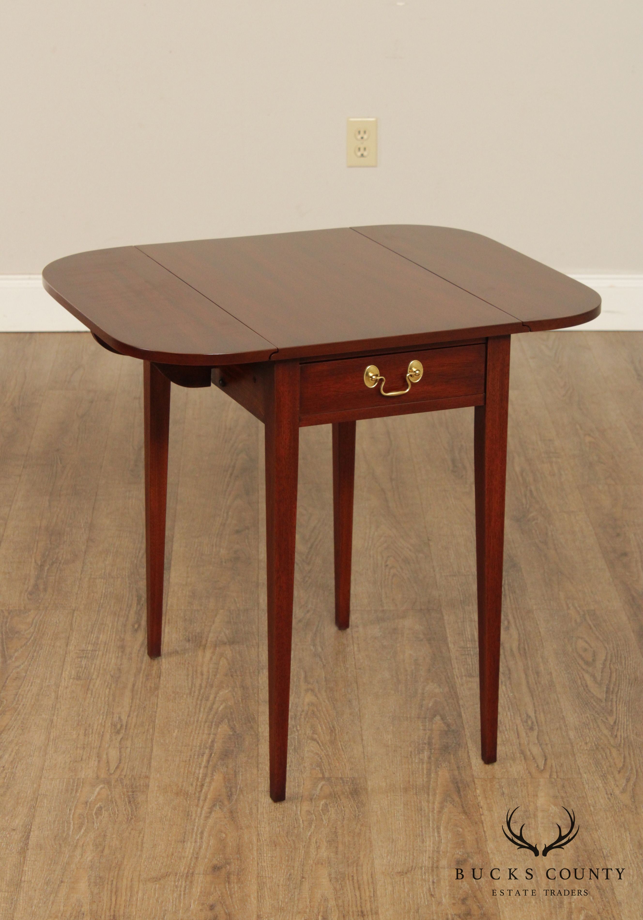 Henkel Harris Mahogany Drop Leaf Pembroke Table (B)