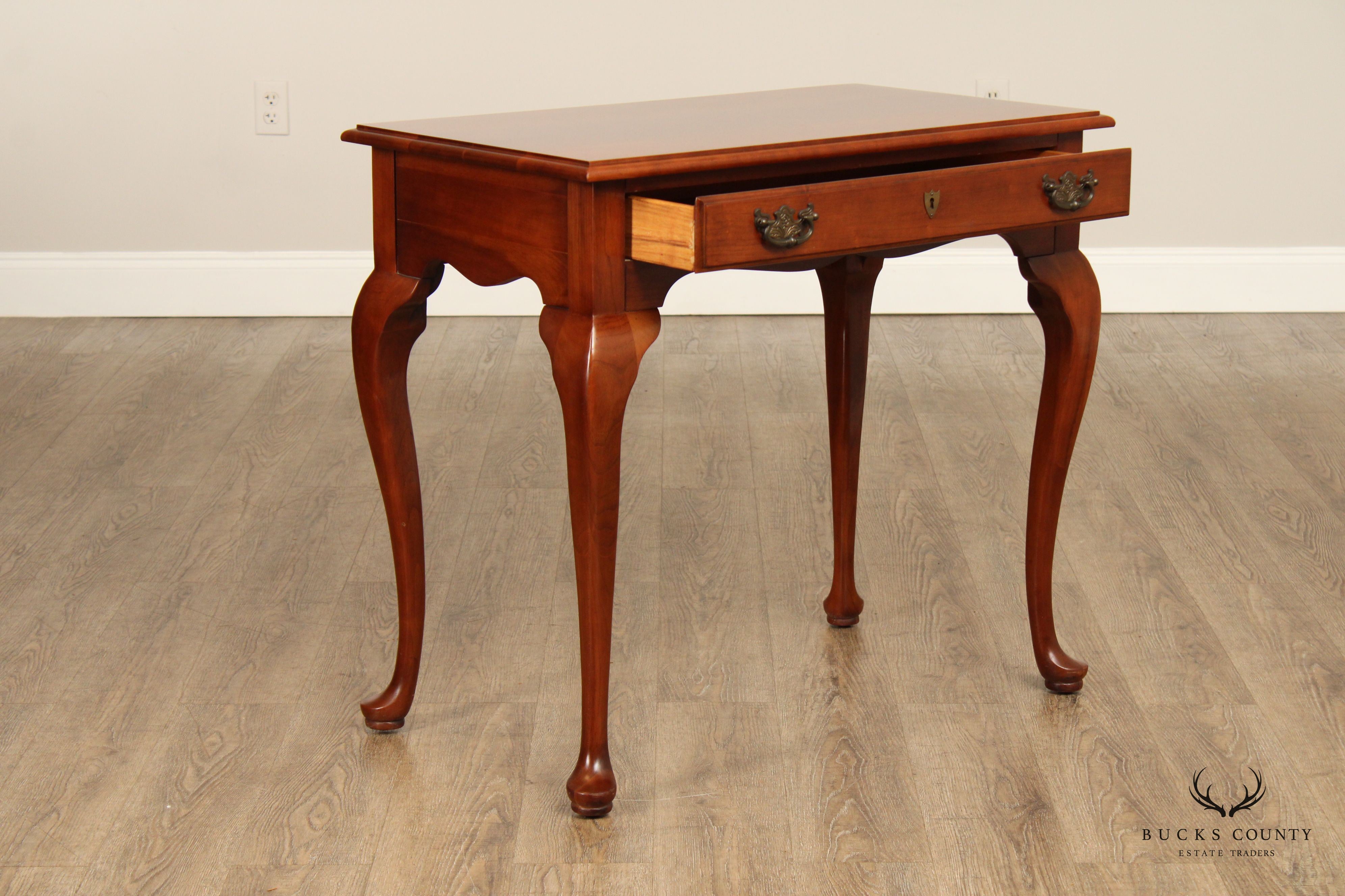 Monitor Furniture Queen Anne Style Cherry One Drawer Side Table