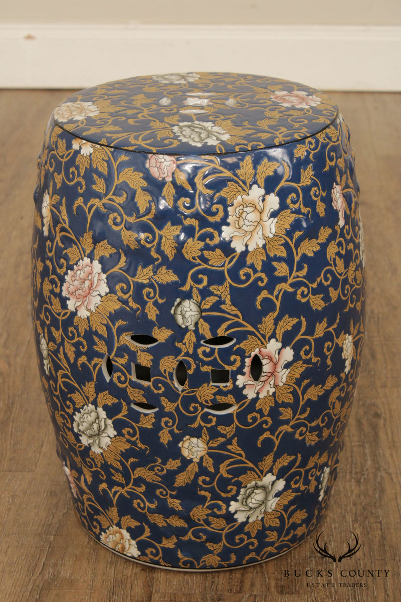 Vintage Asian Inspired Porcelain Garden Stool