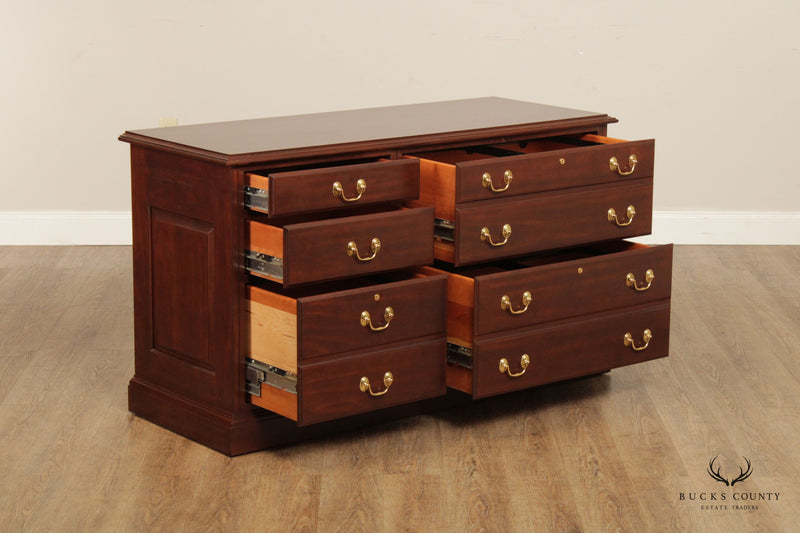 Harden Traditional Cherry Office Credenza File Cabinet