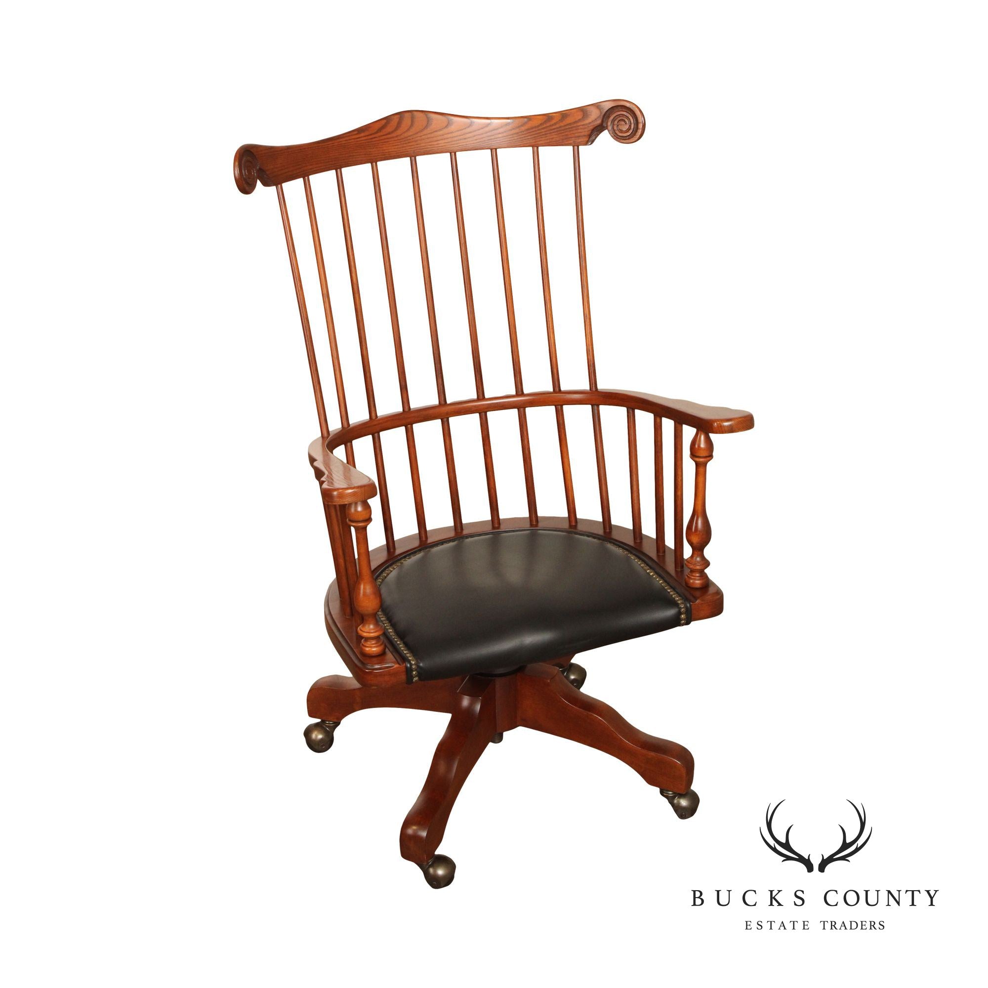 Frederick Duckloe Comb Back Windsor Office Desk Chair