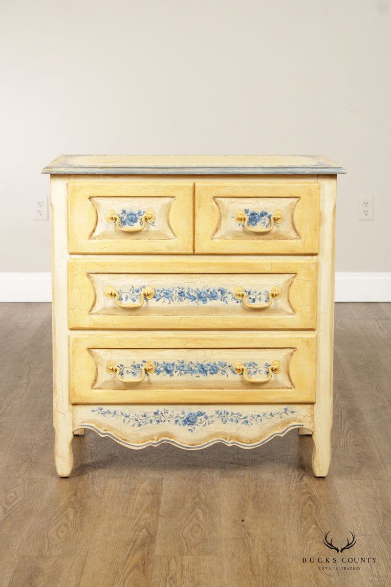 Habersham Plantation French Country Style Paint Decorated Nightstand