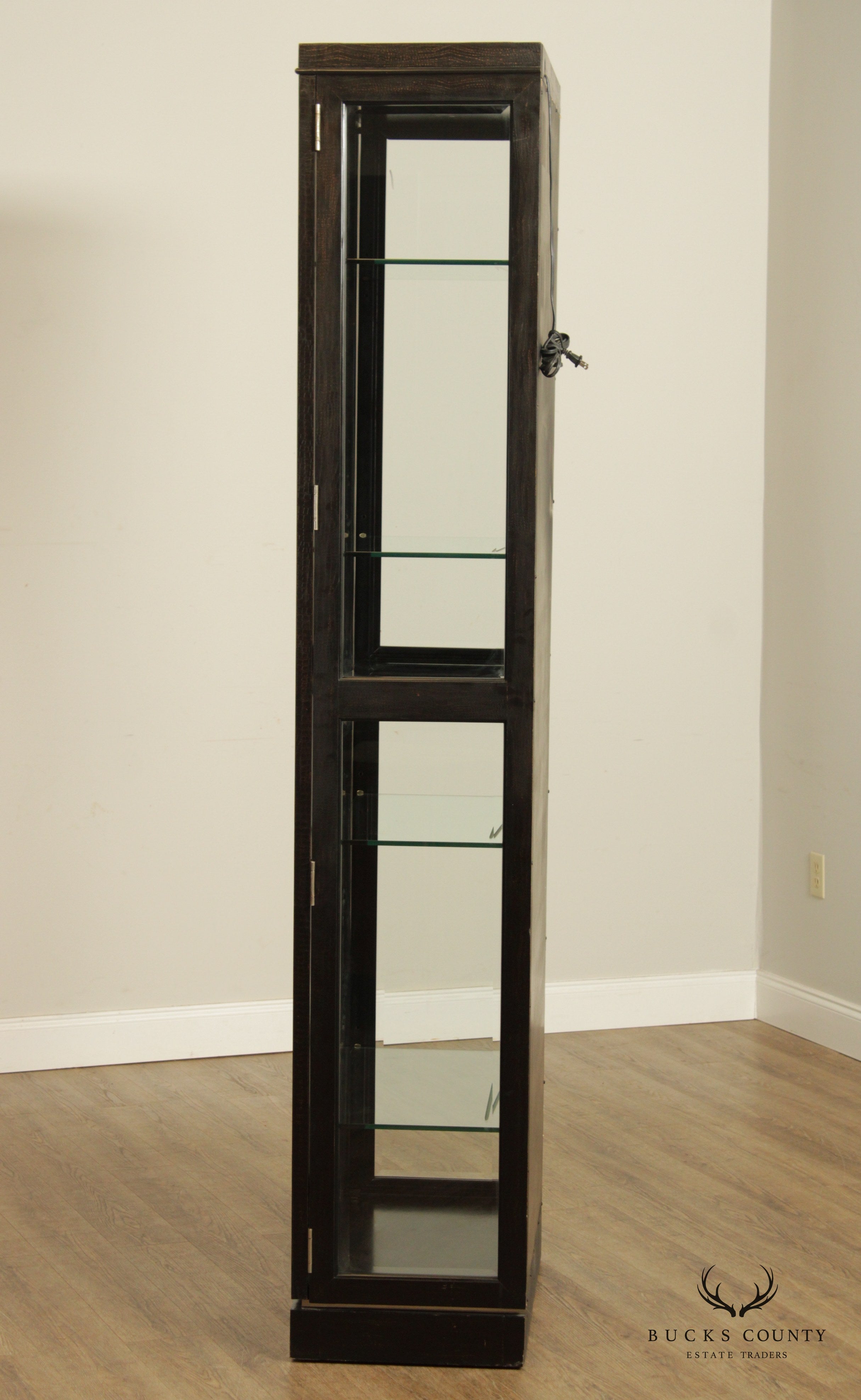 Contemporary Five Tier Illuminated China Display Cabinet