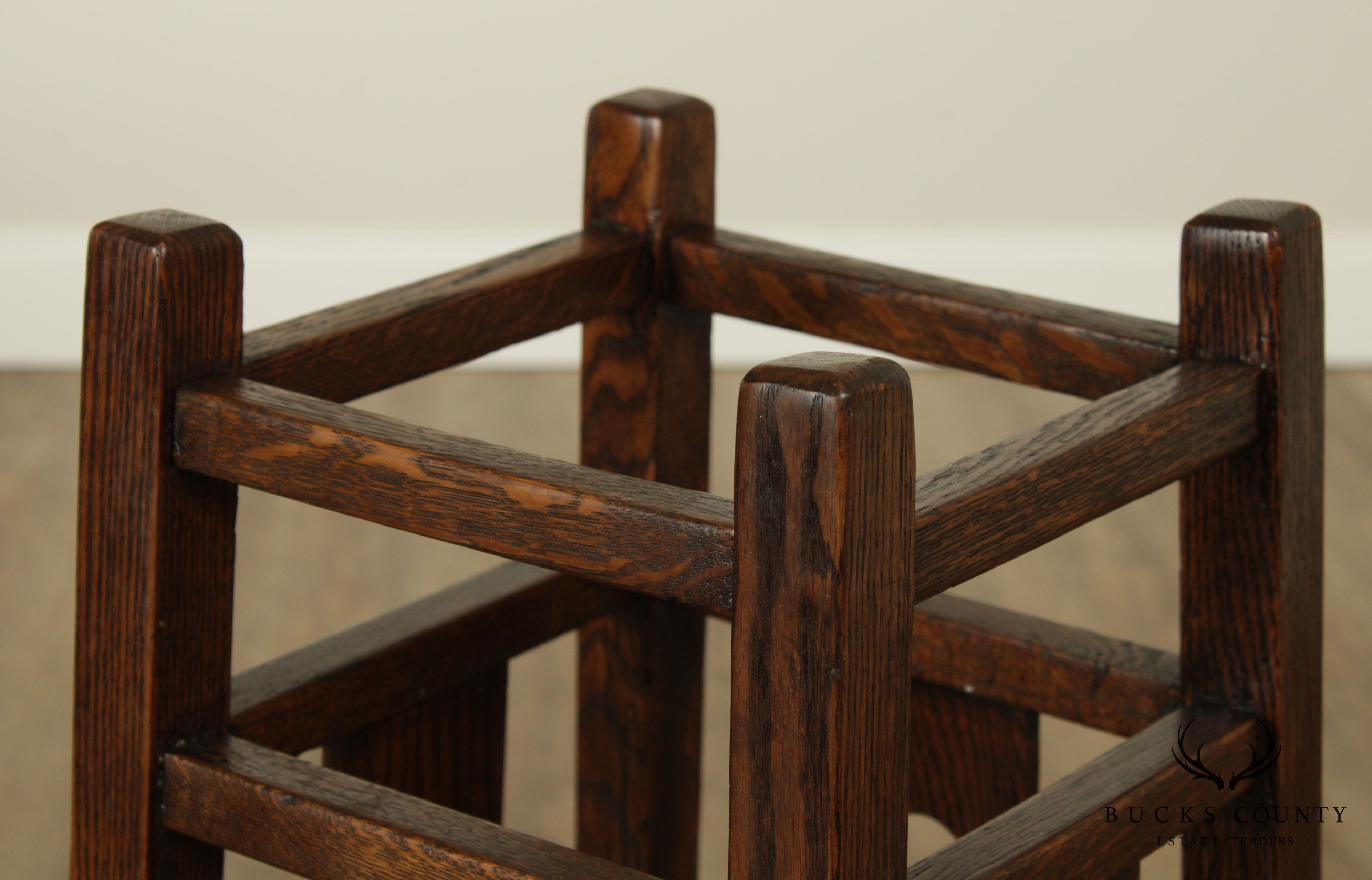 Antique Mission Oak Umbrella Stand