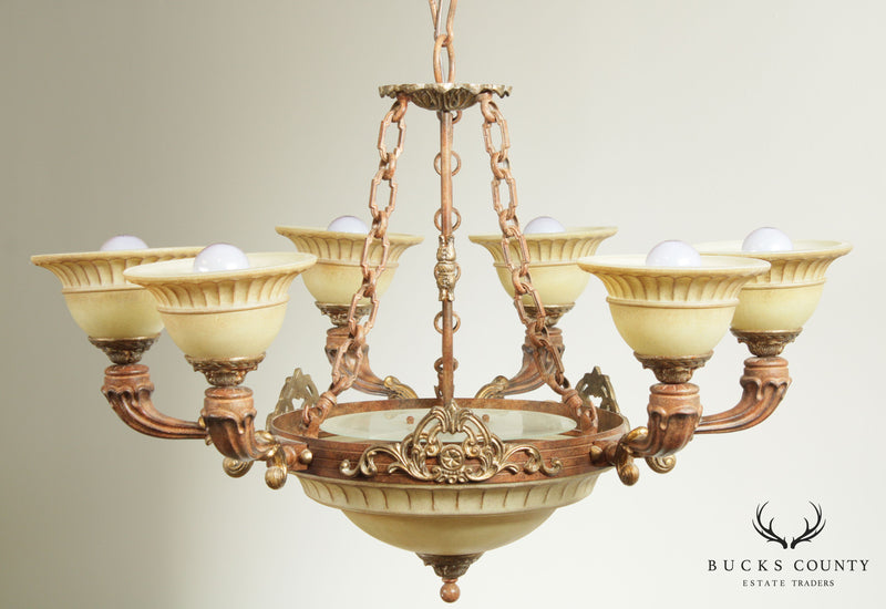 Tuscan Style 6 Arm Chandelier