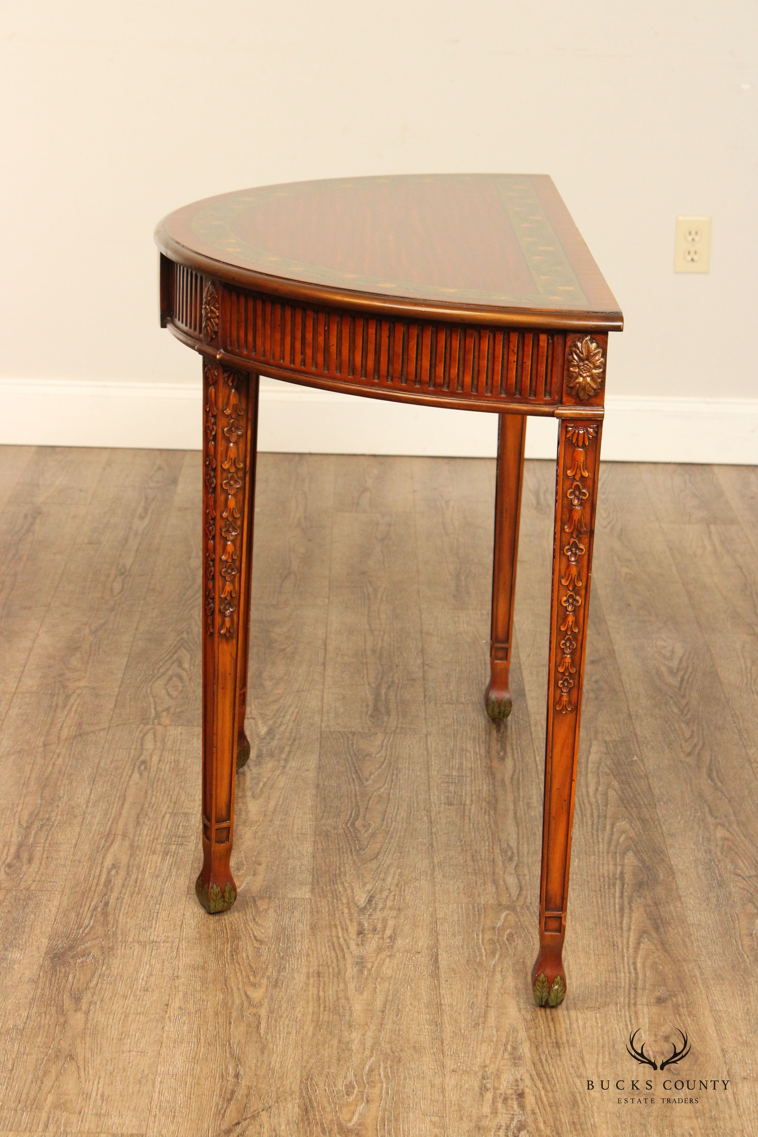 Maitland Smith Adams Style Demilune Console