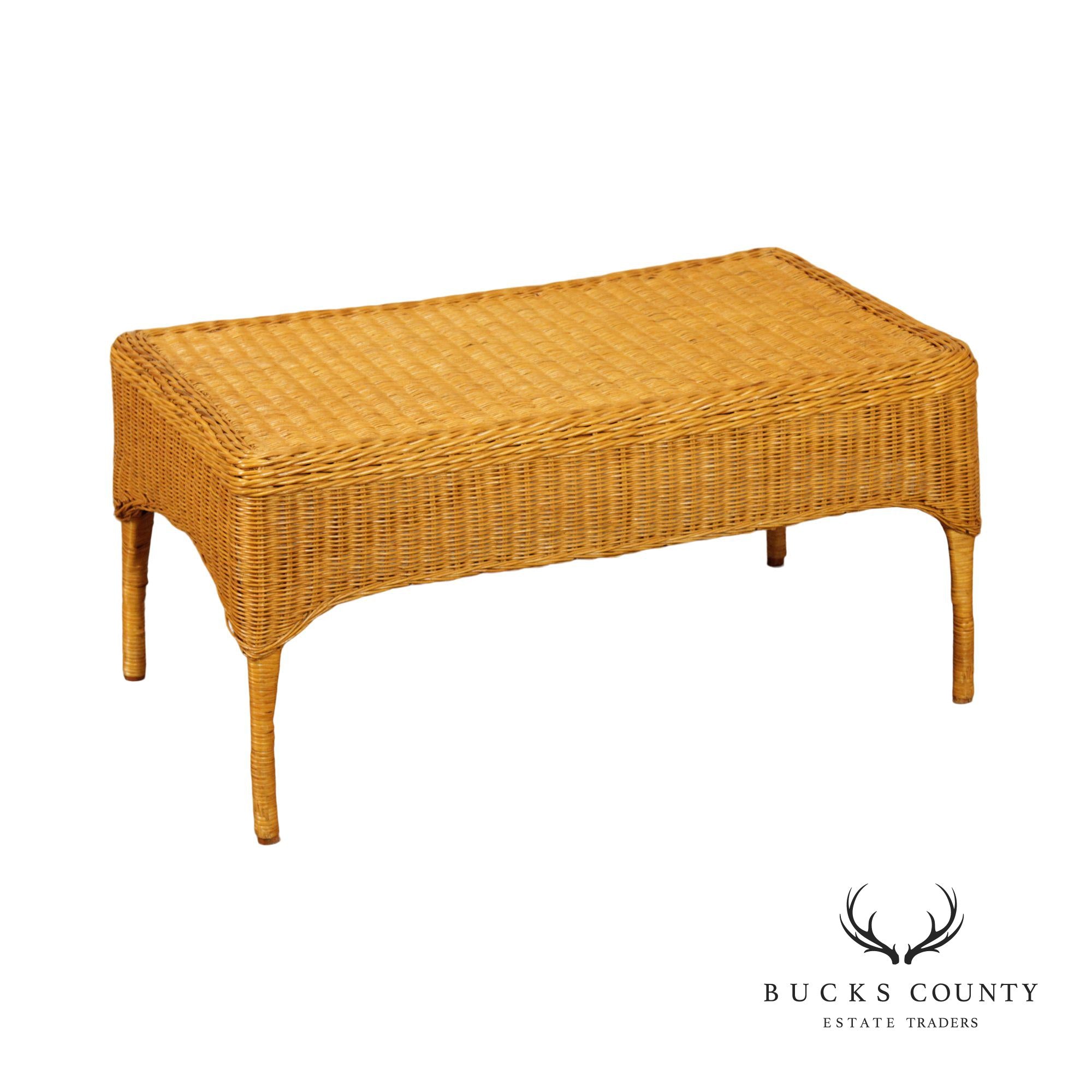 The Company Store Wicker Coffee Table